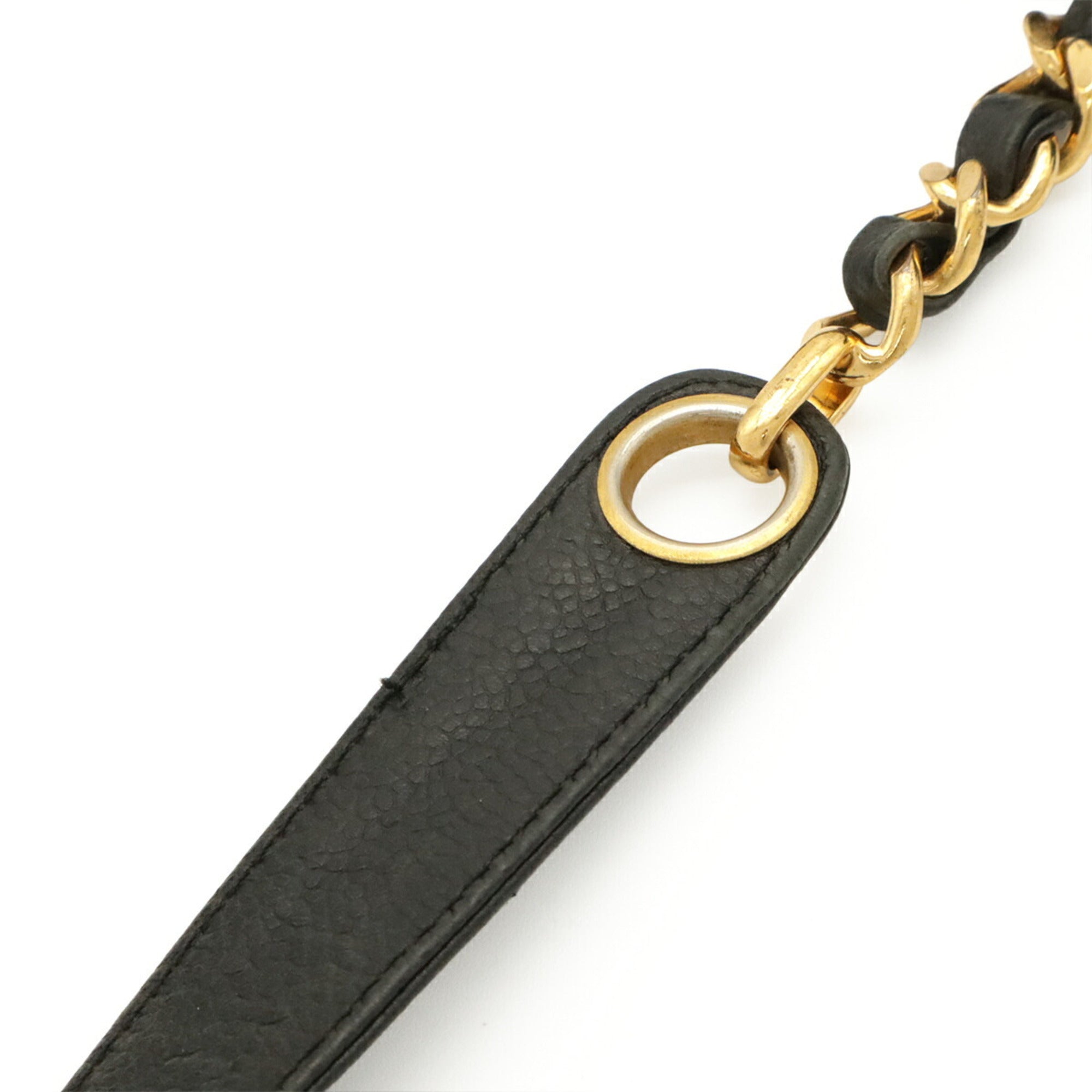 Chanel Black Grained Calfskin Shoulder Bag Tote Bag (Pre-Owned)