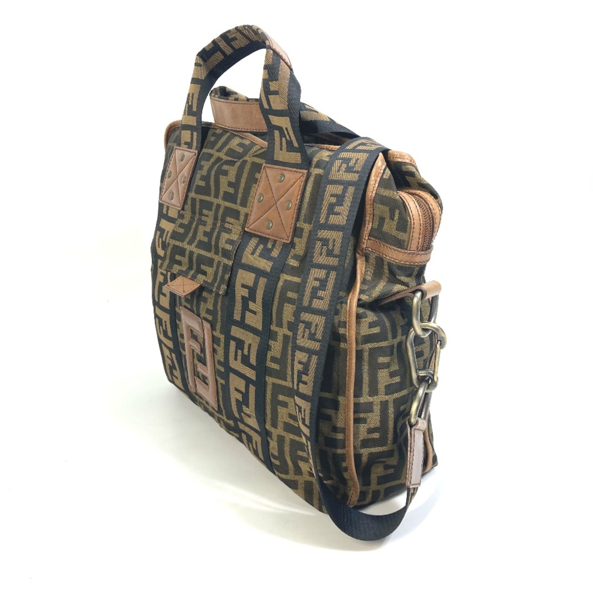 Fendi Brown Leather Tote Bag (Pre-Owned)