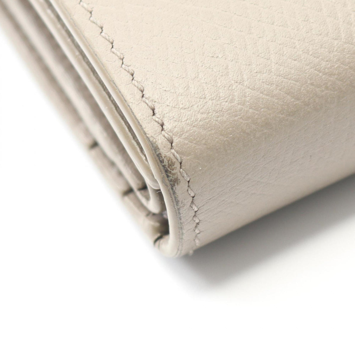 Celine Beige Leather Wallet (Tri-Fold) (Pre-Owned)