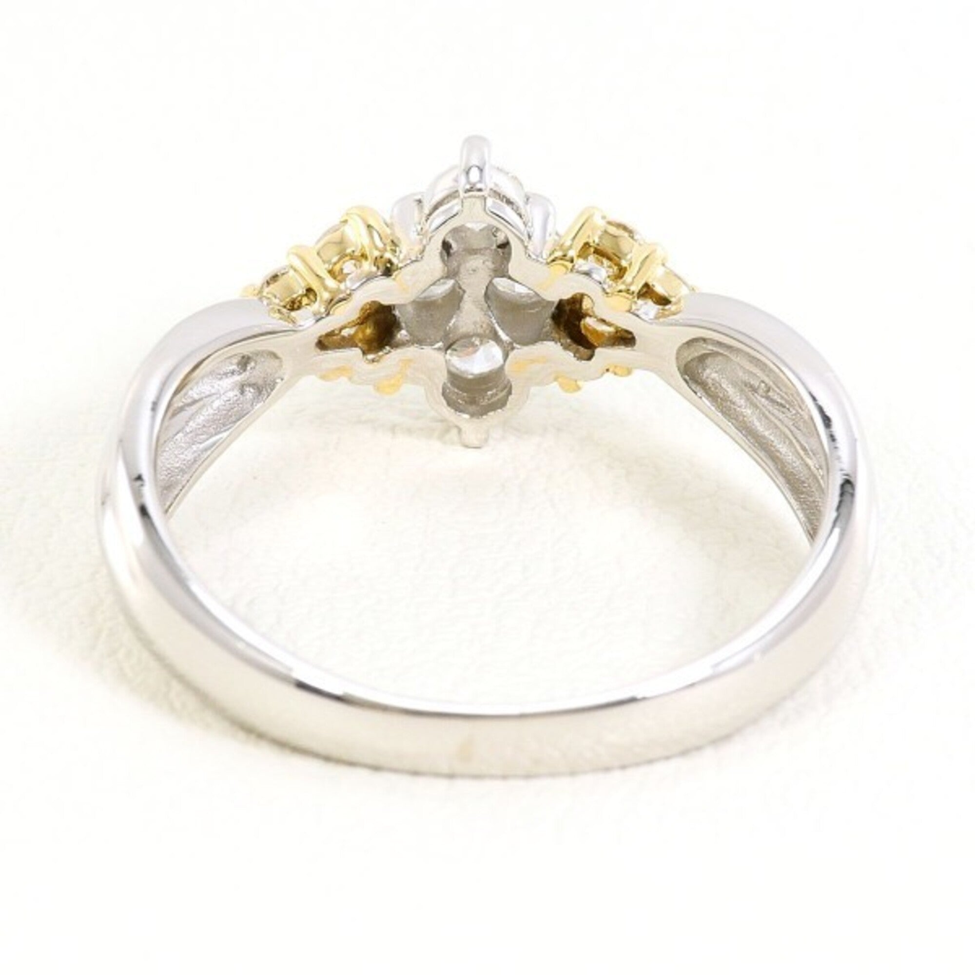 Unbranded Platinum Yellow Gold Yellow Gold (18K) Platinum 900 Band Ring (Pre-Owned)