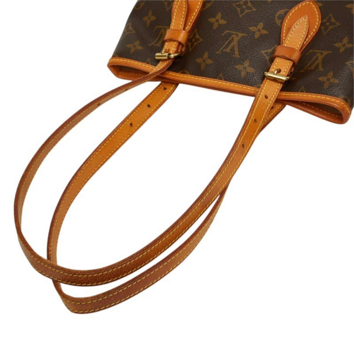 Louis Vuitton Brown Pvc Leather Pouch Shoulder Bag (Pre-Owned)