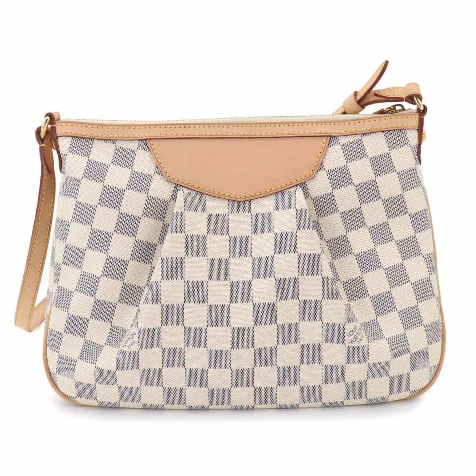 Louis Vuitton Damier Azur Damier Azur Canvas Shoulder Bag (Pre-Owned)