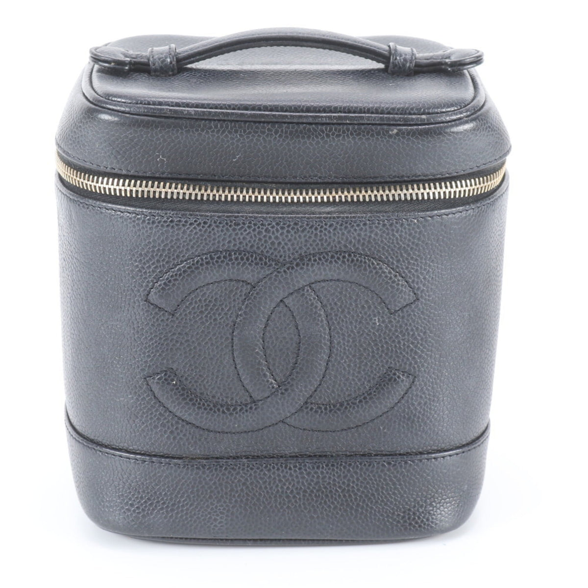 Chanel Black Leather Handbag Pouch (Pre-Owned)