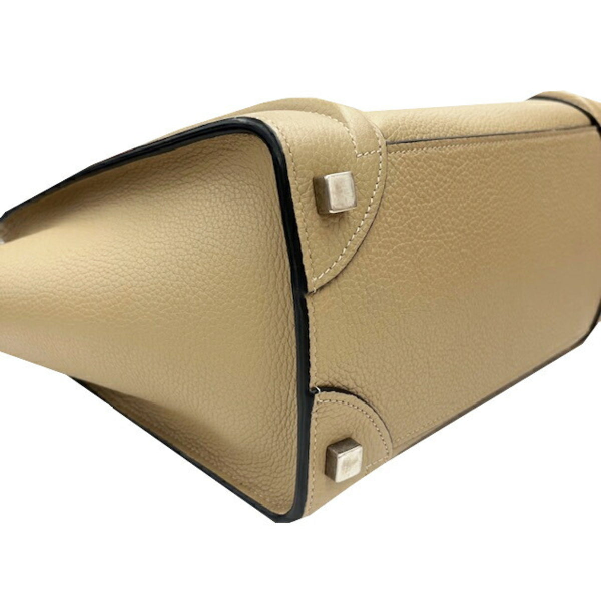 Celine Grayish Leather Handbag Tote Bag (Pre-Owned)