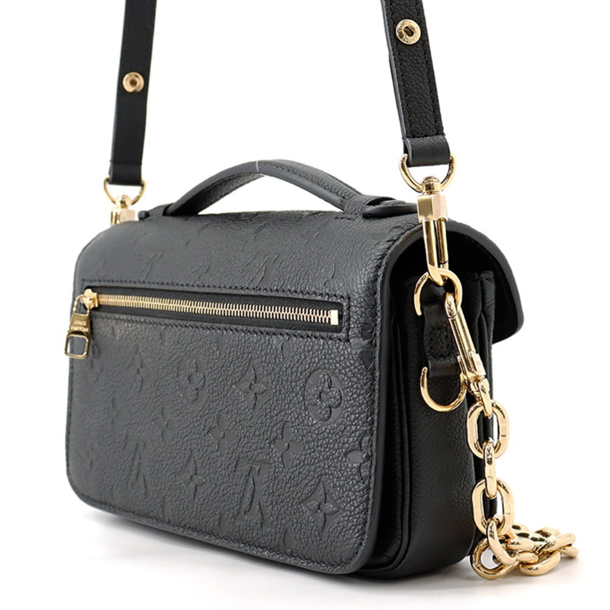 Louis Vuitton Monogram Empreinte Black Noir Monogram Empreinte Handbag Pochette Shoulder Bag (Pre-Owned)