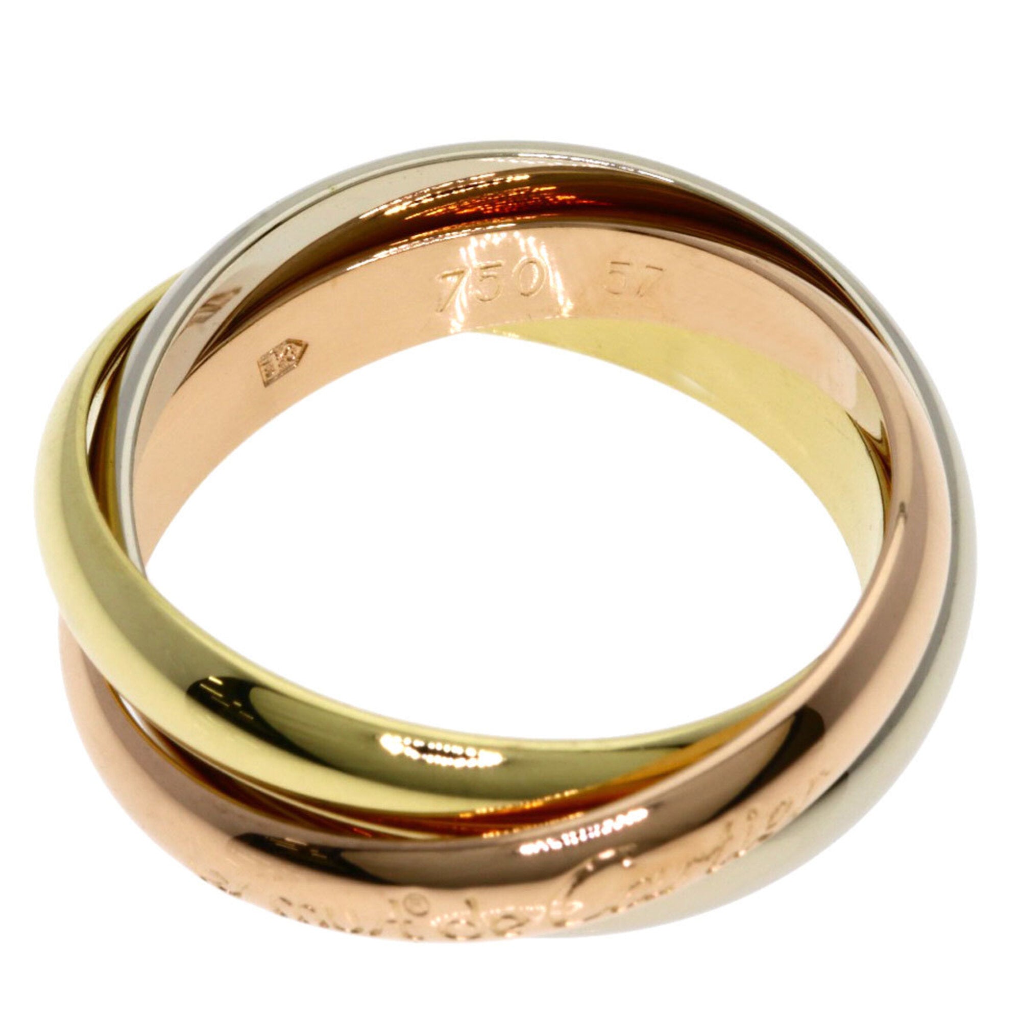 Cartier Yellow Gold (18K) Pink Gold (18K) White Gold (18K) Band Ring (Pre-Owned)