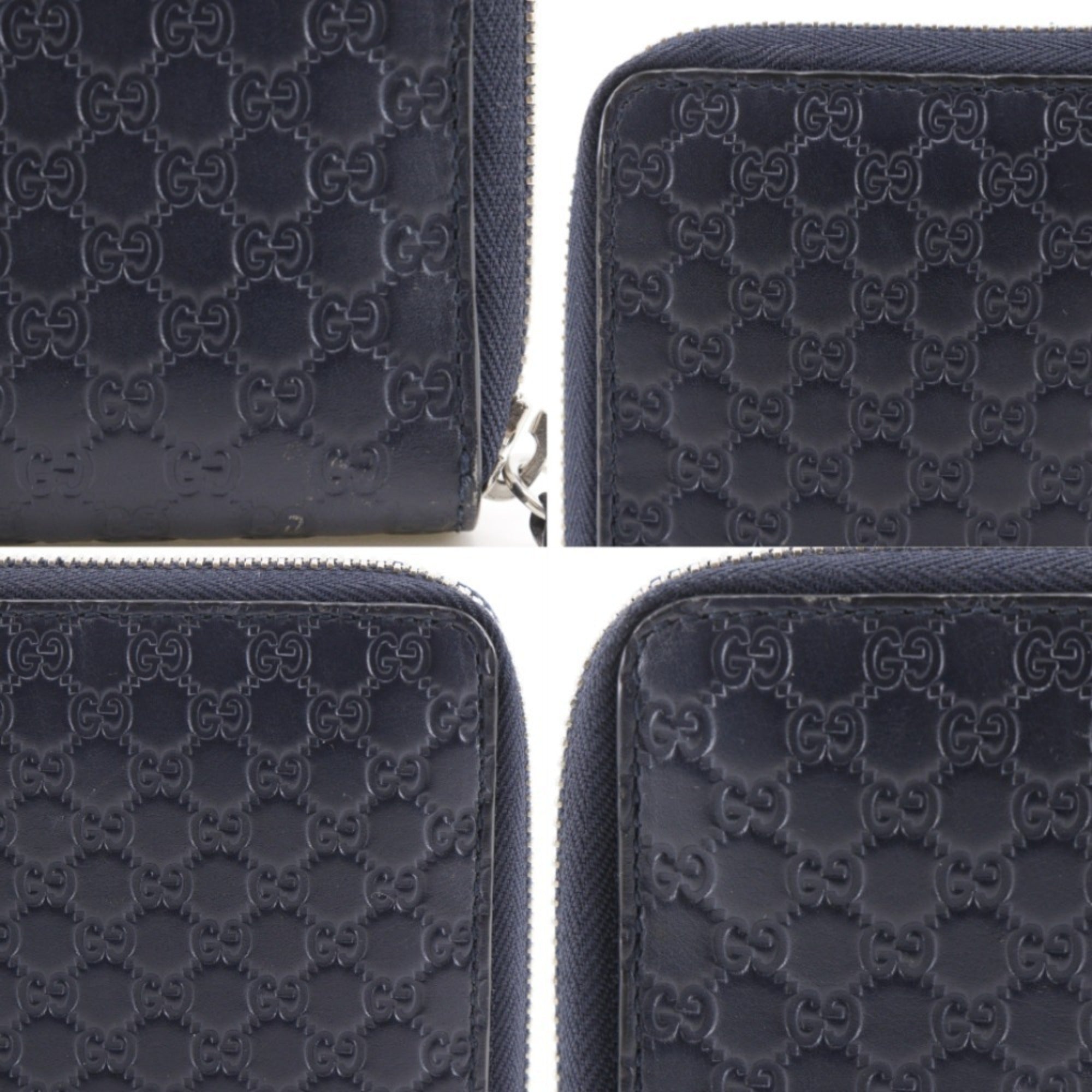 Gucci Black Leather Long Wallet (Bi-Fold) (Pre-Owned)