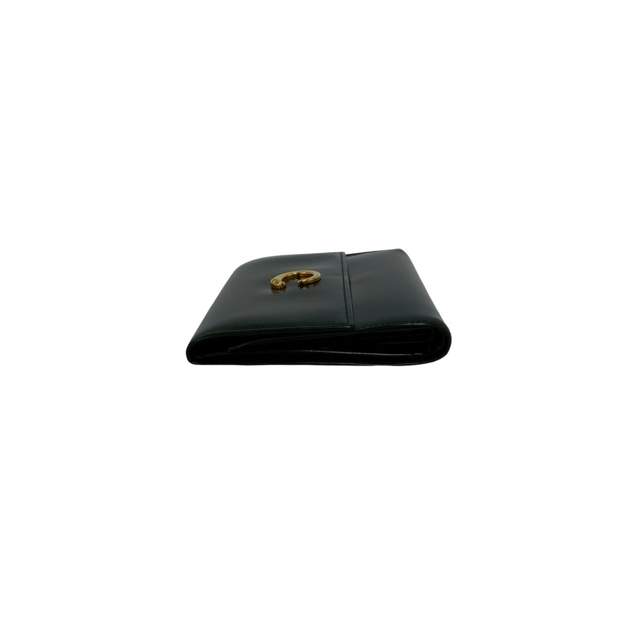 Cartier Black Leather Wallet (Tri-Fold) (Pre-Owned)