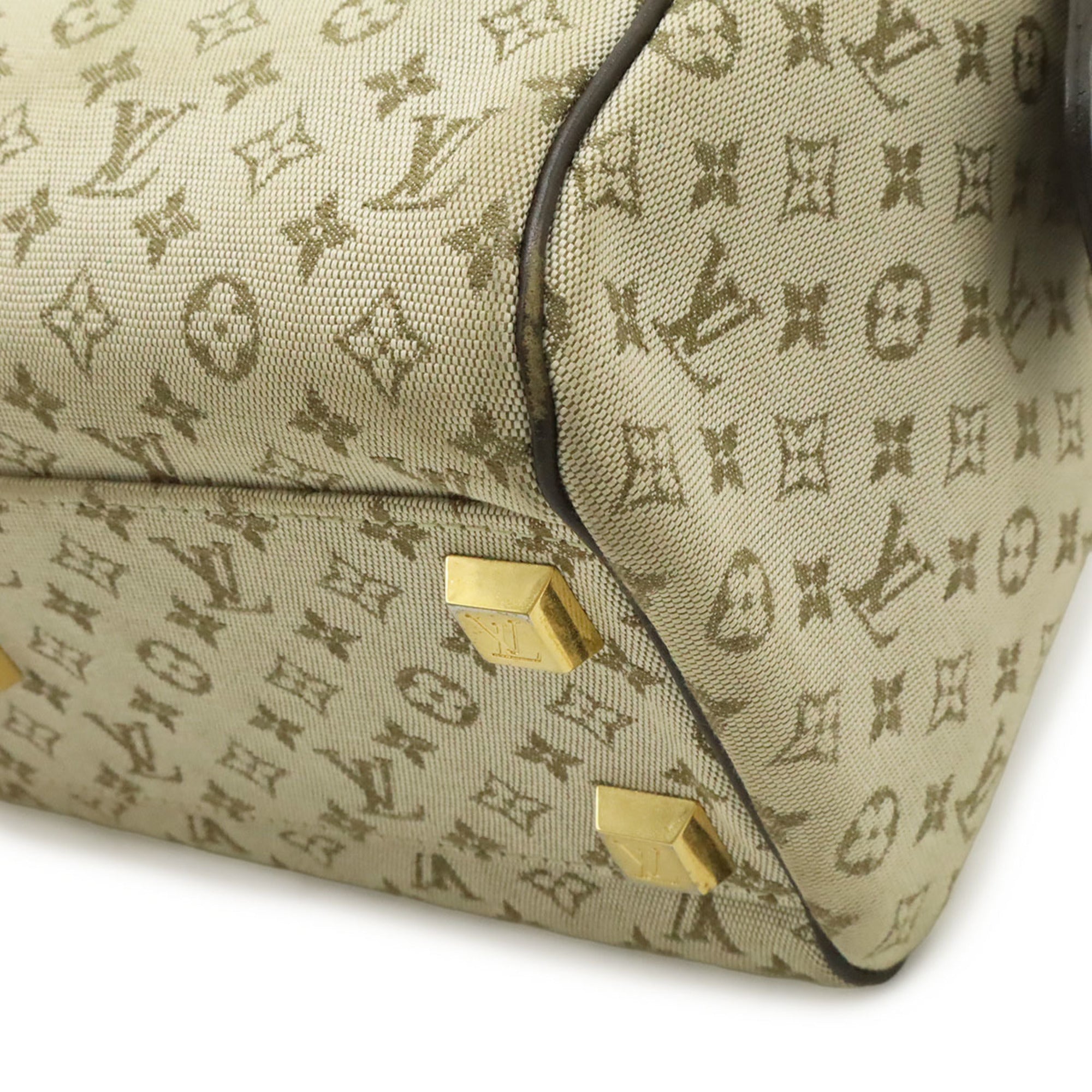 Louis Vuitton Monogram Mini Khaki Brown Canvas Leather Handbag (Pre-Owned)
