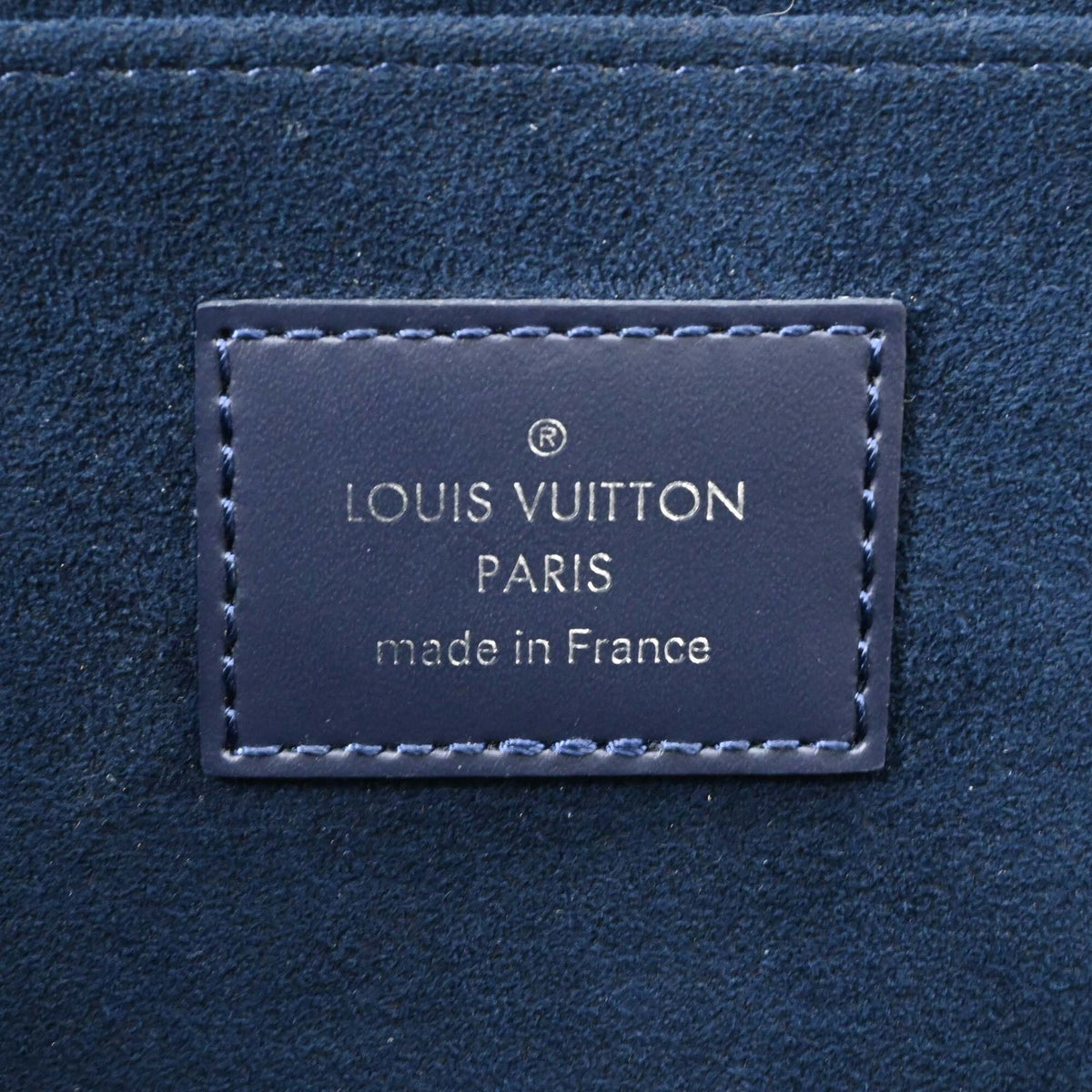 Louis Vuitton Epi Navy Epi Leather Clutch Bag Pouch (Pre-Owned)