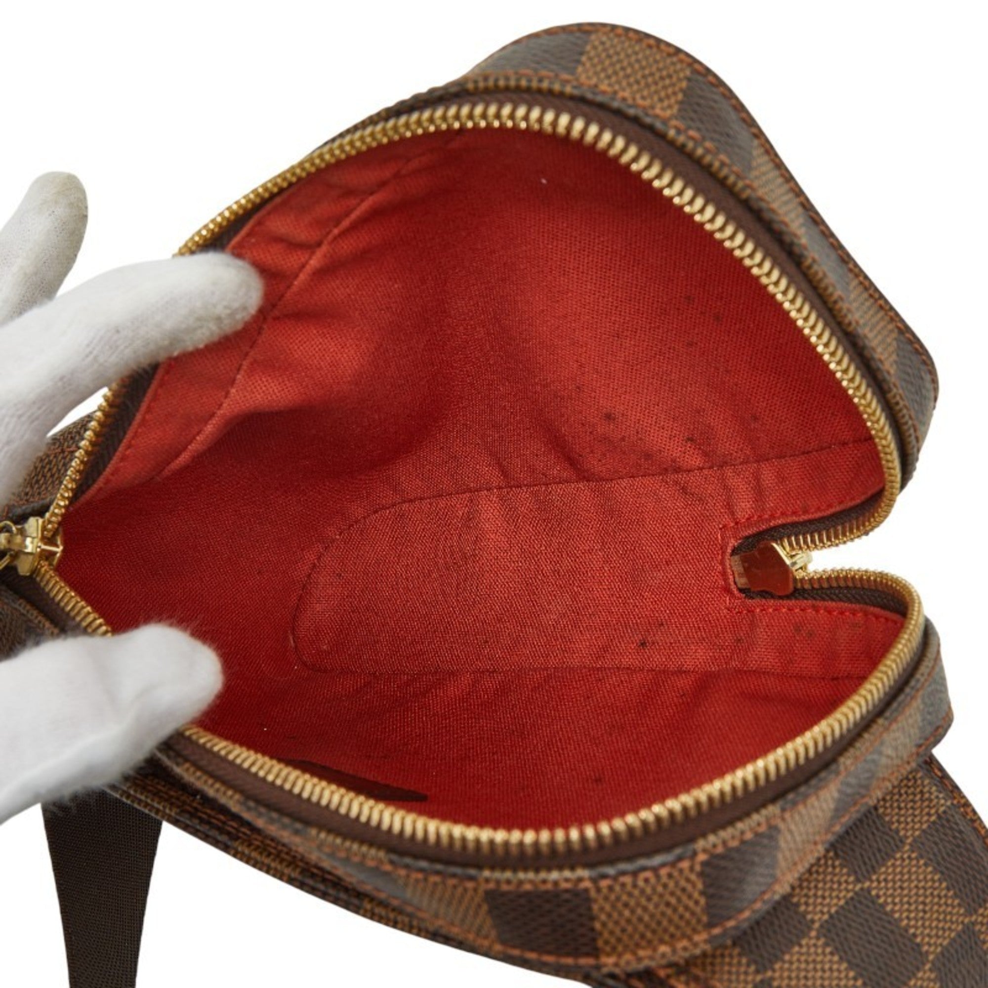 Louis Vuitton Brown Pvc Leather Sling Bag (Pre-Owned)