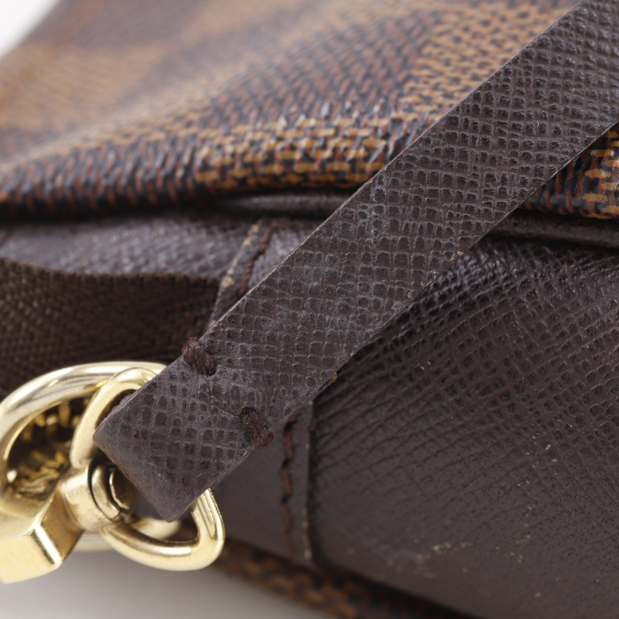 Louis Vuitton Brown Damier Canvas Pouch (Pre-Owned)