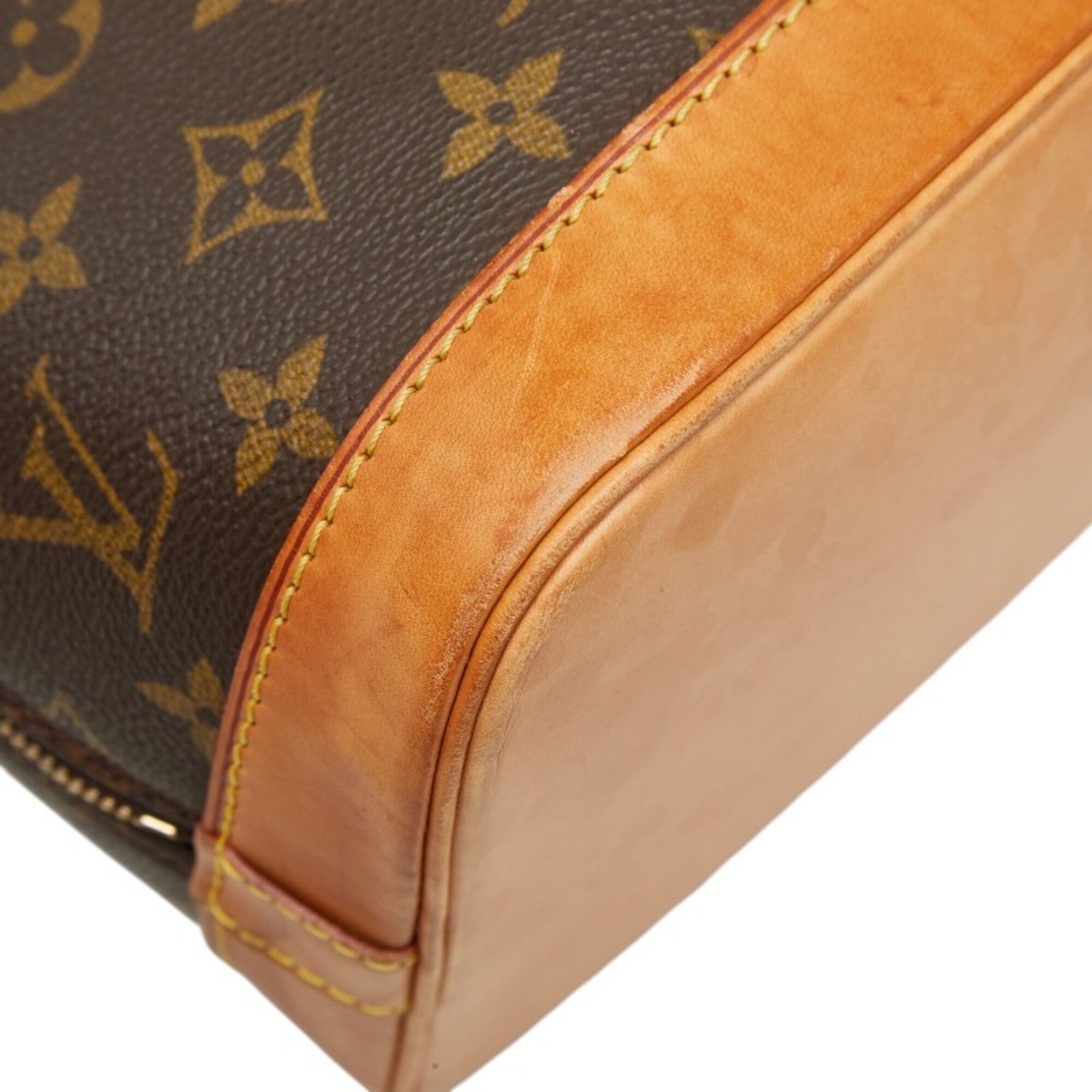 Louis Vuitton Brown Pvc Leather Handbag (Pre-Owned)