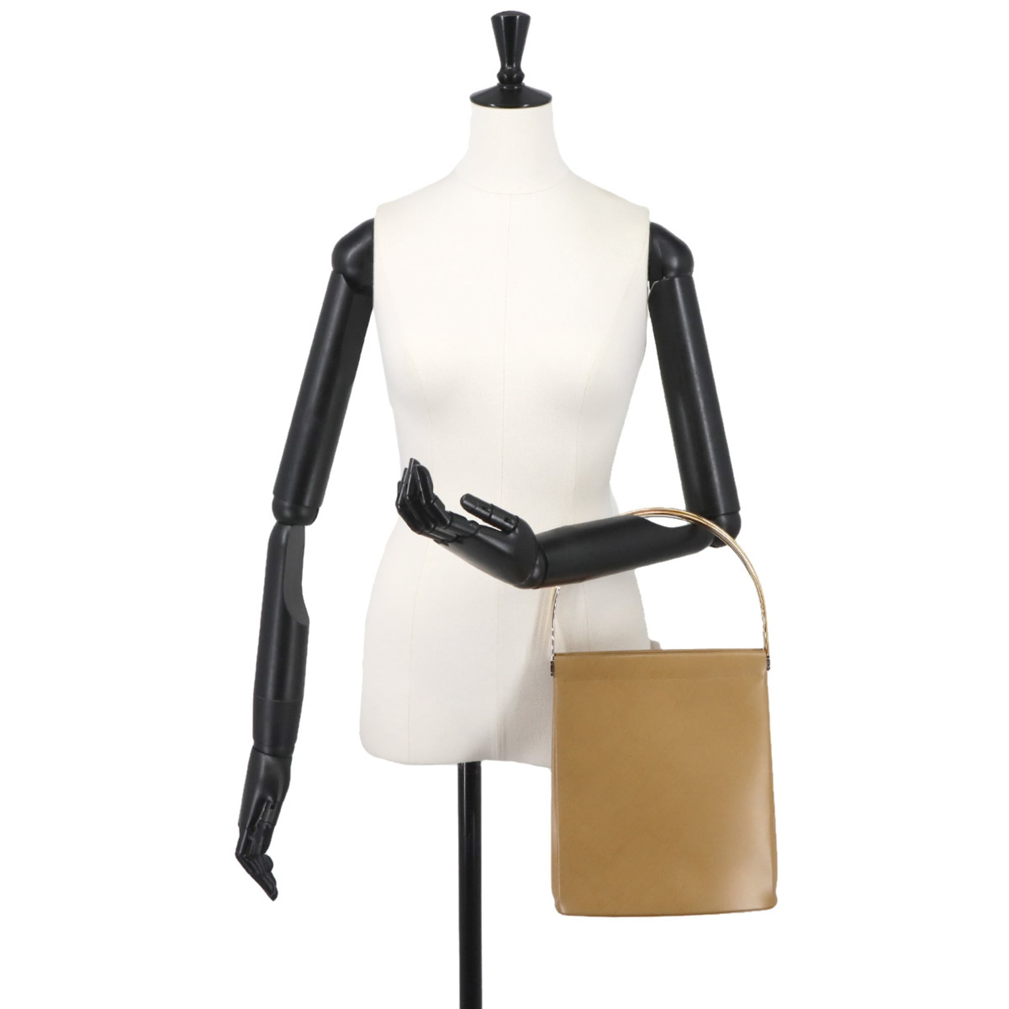 Cartier Light Brown Leather Handbag (Pre-Owned)