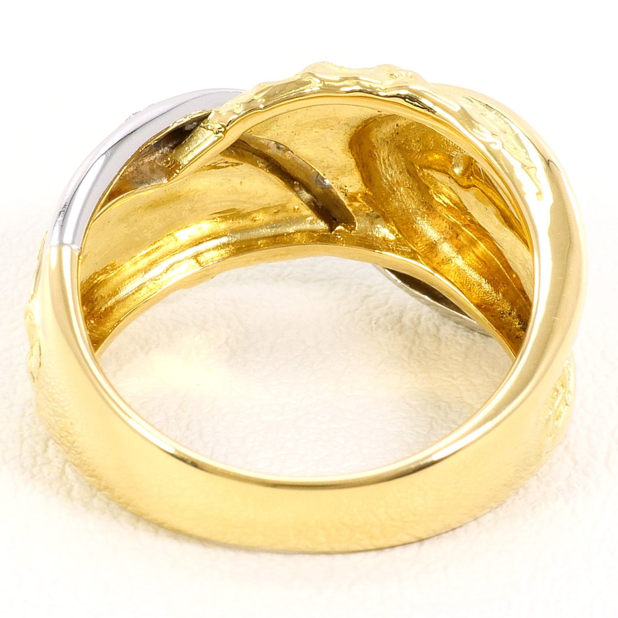 Unbranded Platinum Yellow Gold Yellow Gold (18K) Platinum 900 Band Ring (Pre-Owned)