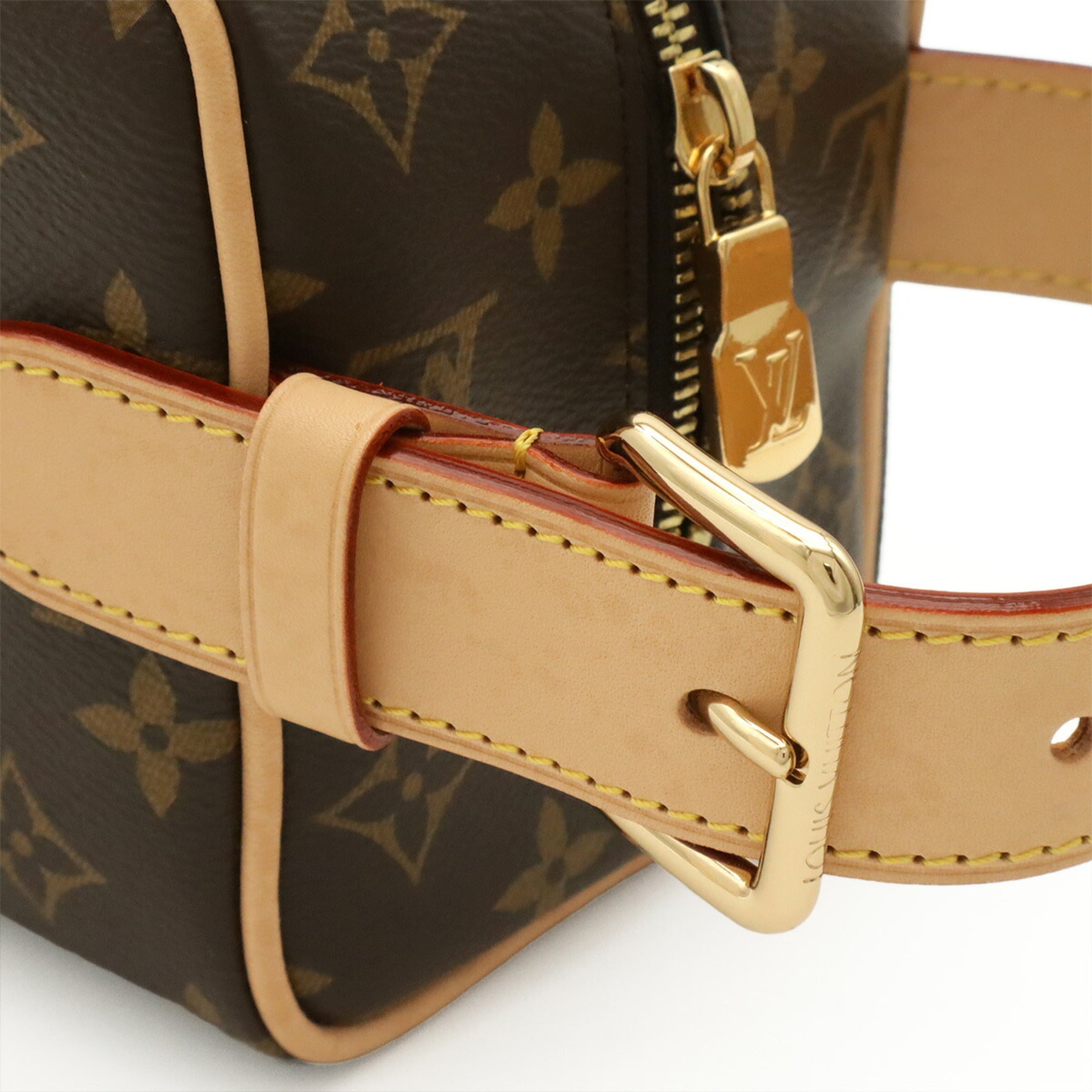 Louis Vuitton Brown Monogram Clutch Bag Handbag Pouch (Pre-Owned)