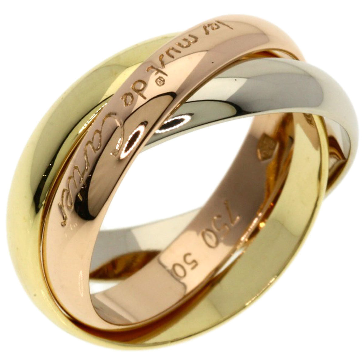 Cartier Yellow Gold (18K) Pink Gold (18K) White Gold (18K) Band Ring (Pre-Owned)