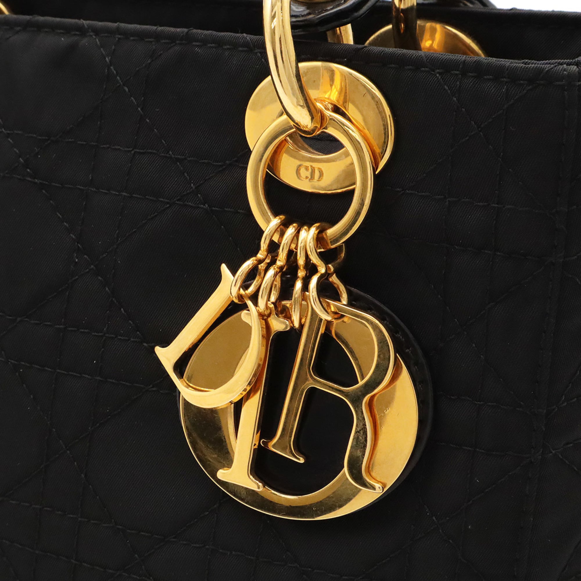 Christian Dior Black Nylon Handbag Tote Bag (Pre-Owned)
