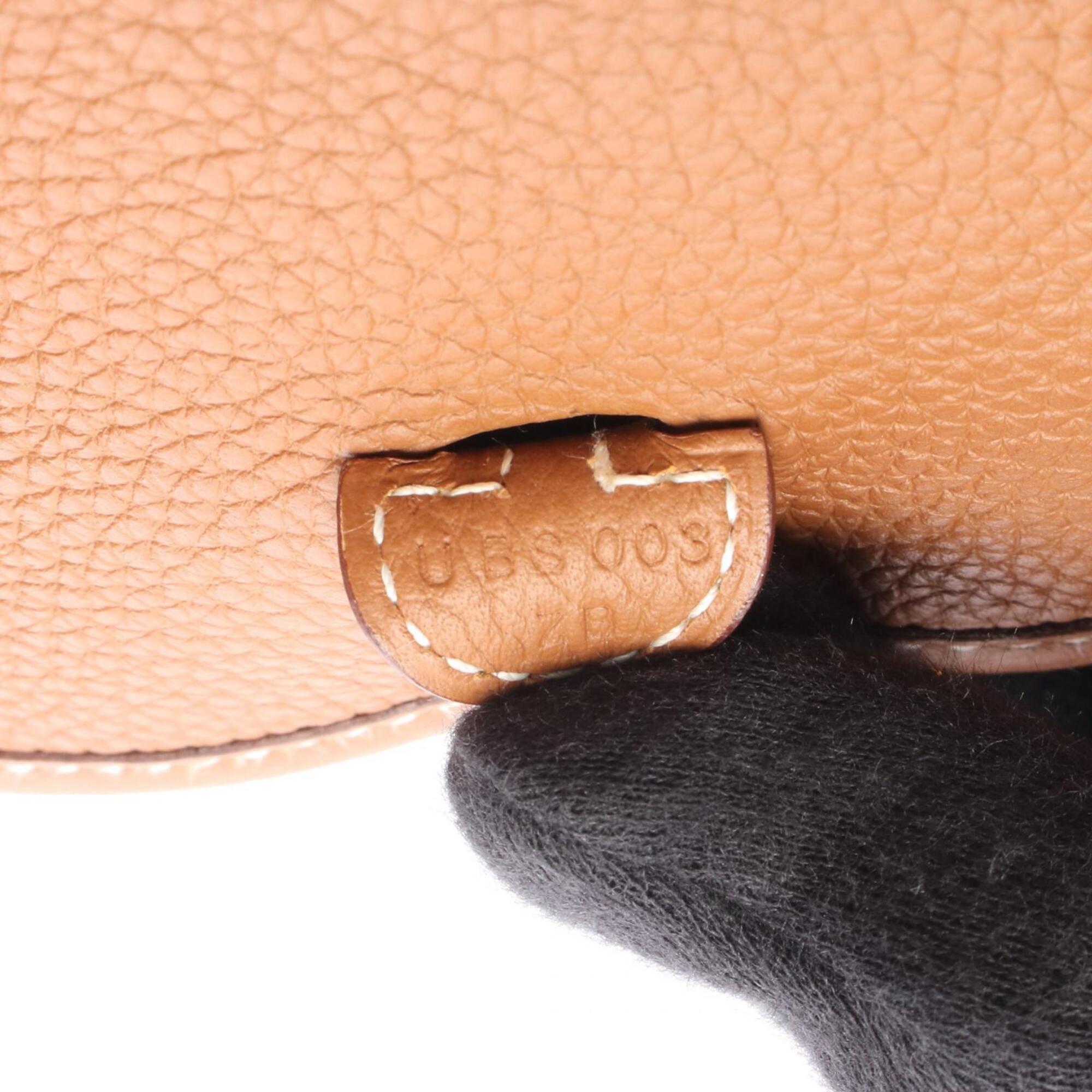 Hermes Brown Taurillon Clemence Leather Handbag Shoulder Bag (Pre-Owned)