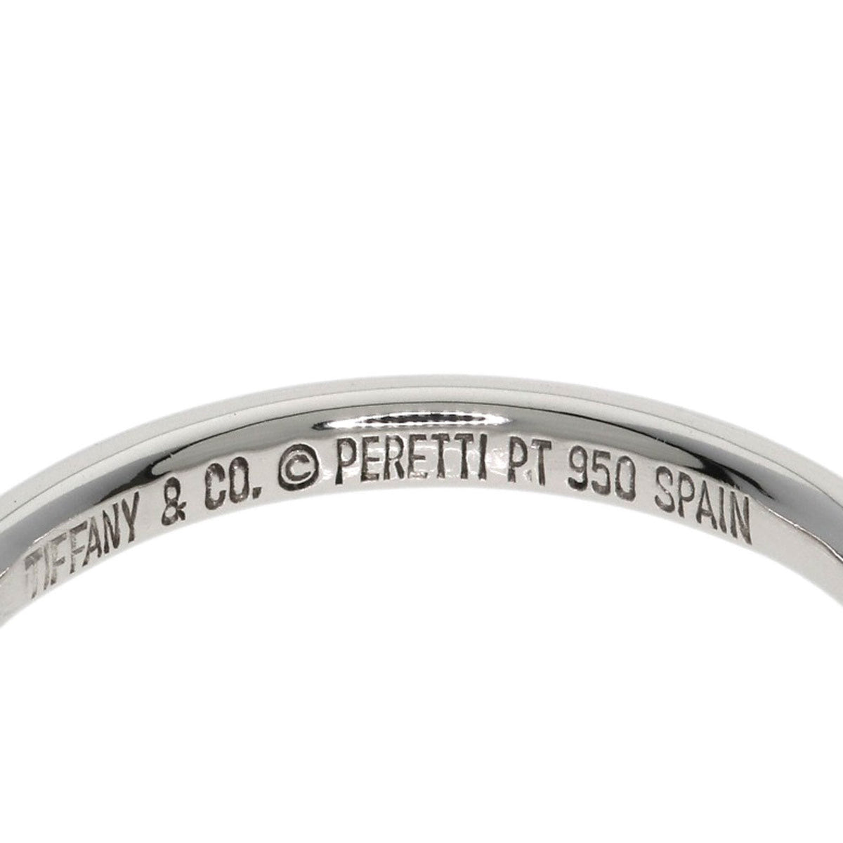 Tiffany Platinum 950 Band Ring (Pre-Owned)