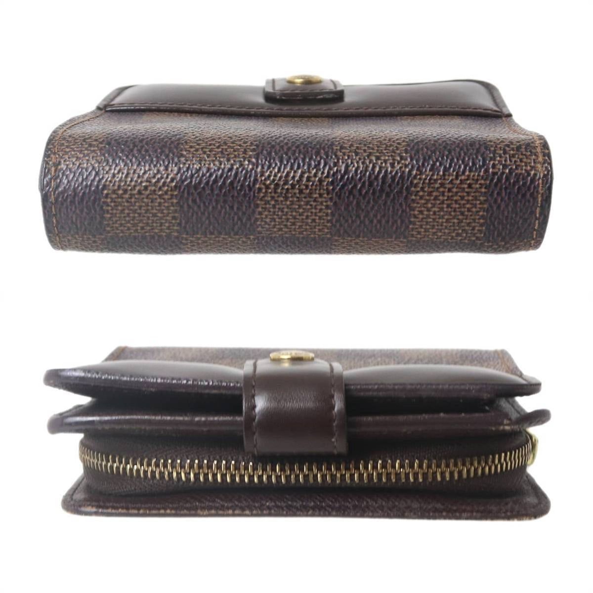 Louis Vuitton Damier Damier Canvas Ebene Wallet (Bi-Fold) (Pre-Owned)