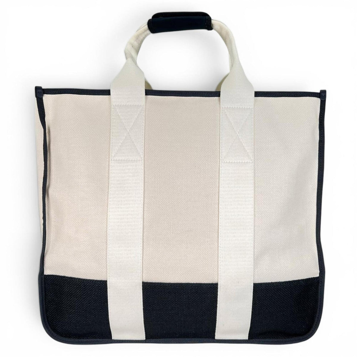 Emporio Armani Black White Pouch Tote Bag (Pre-Owned)