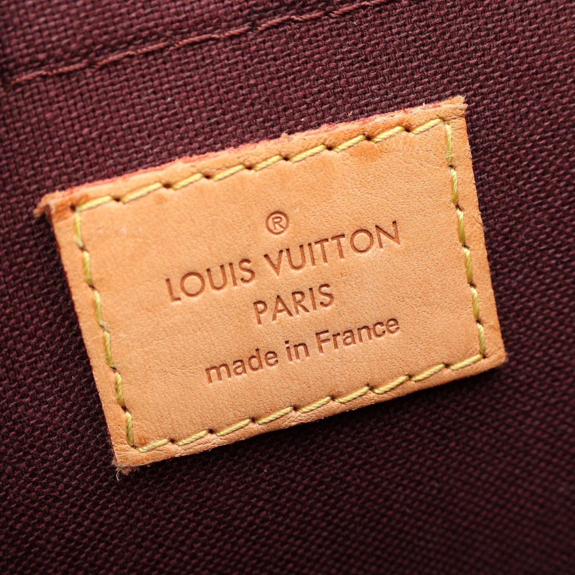 Louis Vuitton Brown Coated Canvas Pvc Leather Handbag (Pre-Owned)