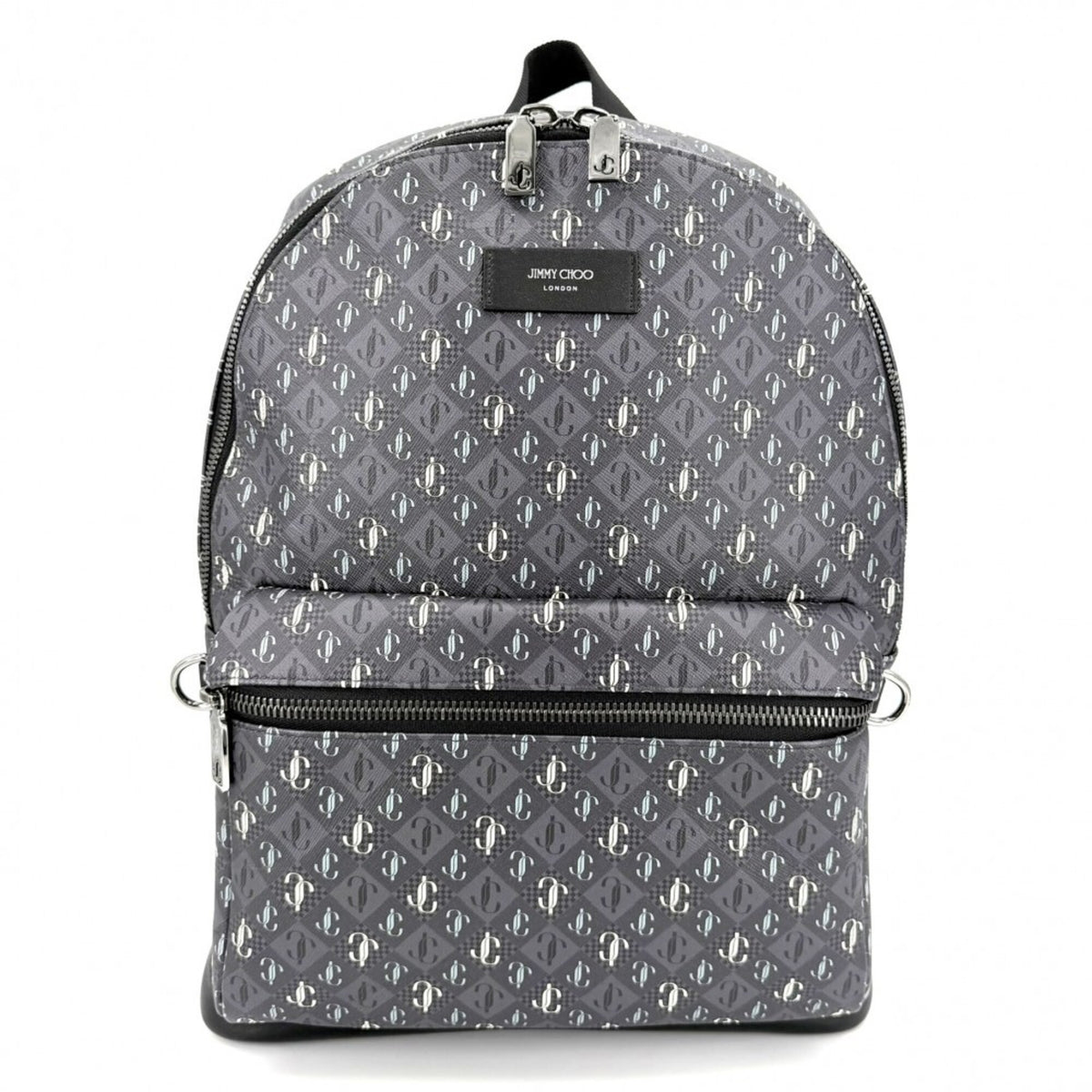 Jimmy Choo Gray Leather Backpack (Pre-Owned)