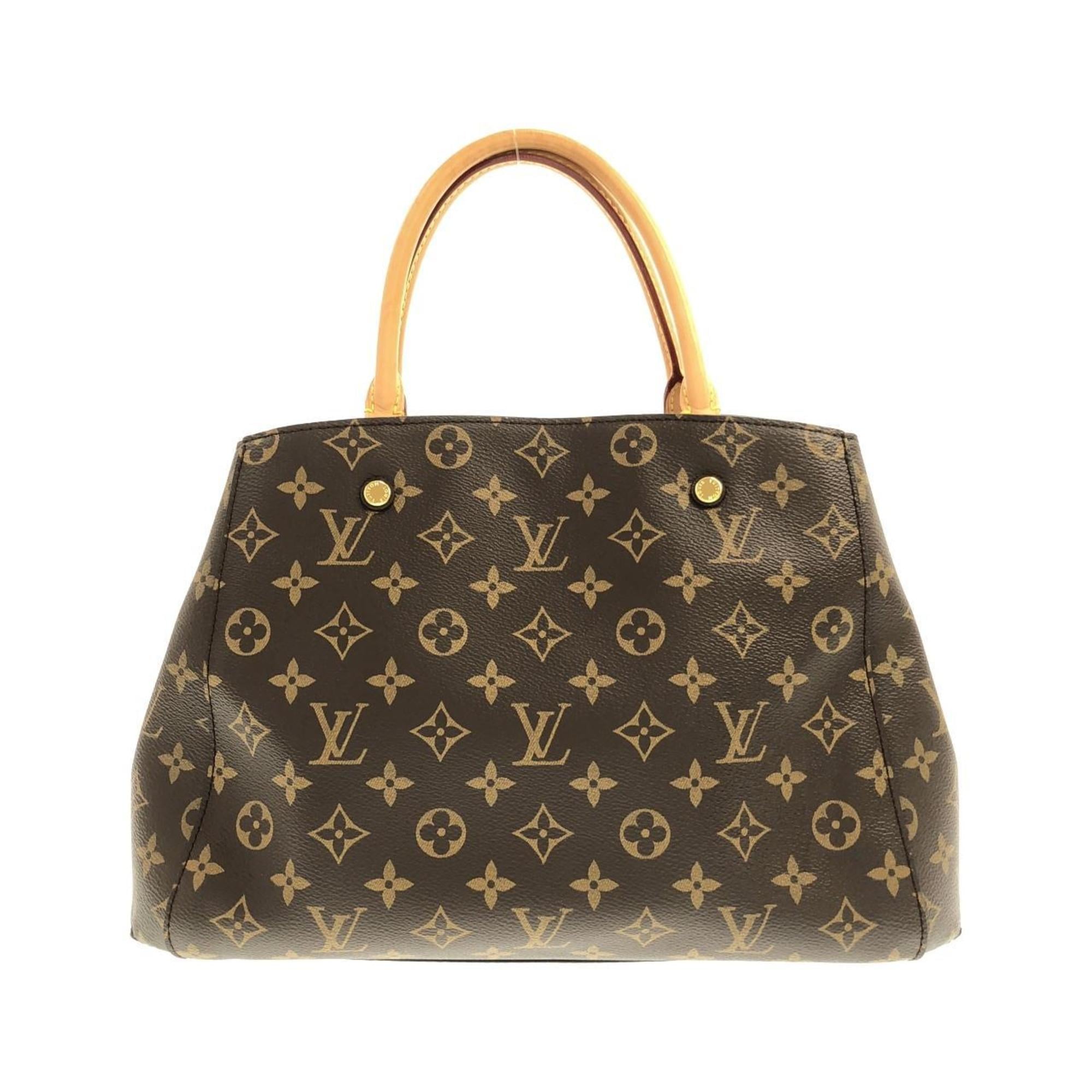Louis Vuitton Brown Coated Canvas Handbag (Pre-Owned)