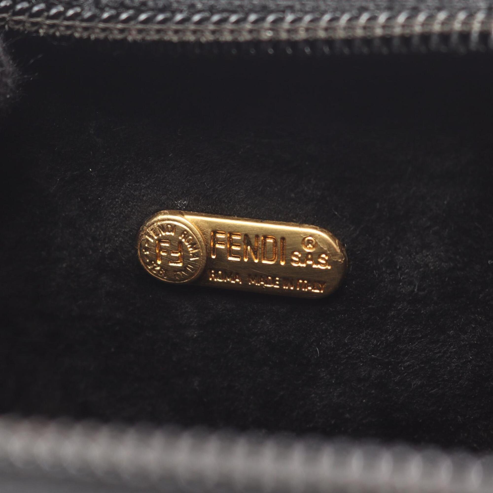 Fendi Black Leather Handbag (Pre-Owned)