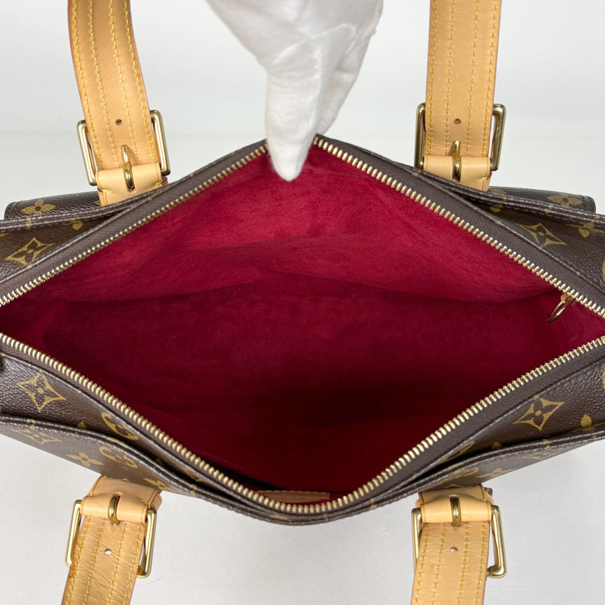 Louis Vuitton Brown Monogram Handbag Tote Bag (Pre-Owned)