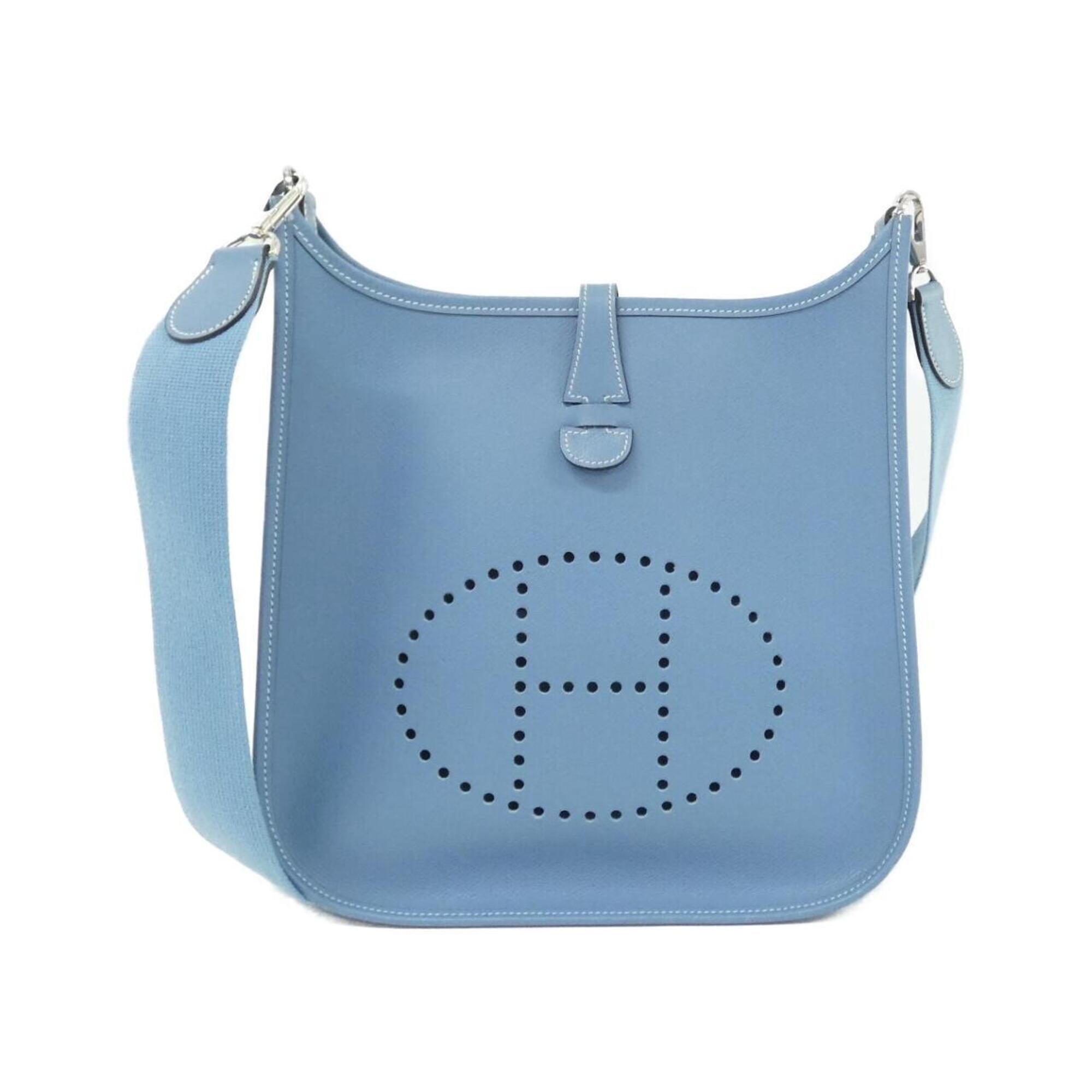 Hermes Blue Jean Epsom Leather Shoulder Bag (Pre-Owned)