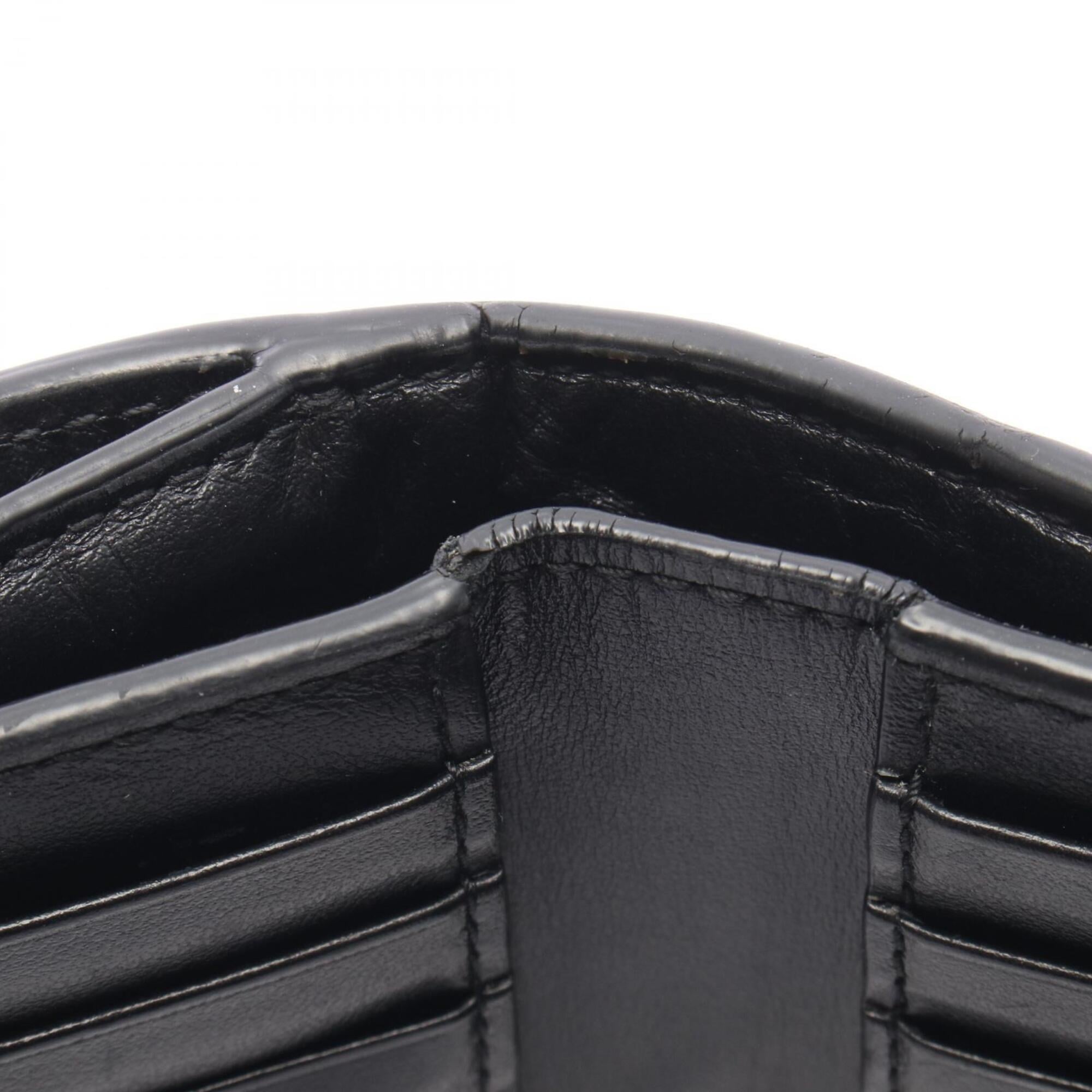 Bottega Veneta Black Intrecciato Wallet (Tri-Fold) (Pre-Owned)