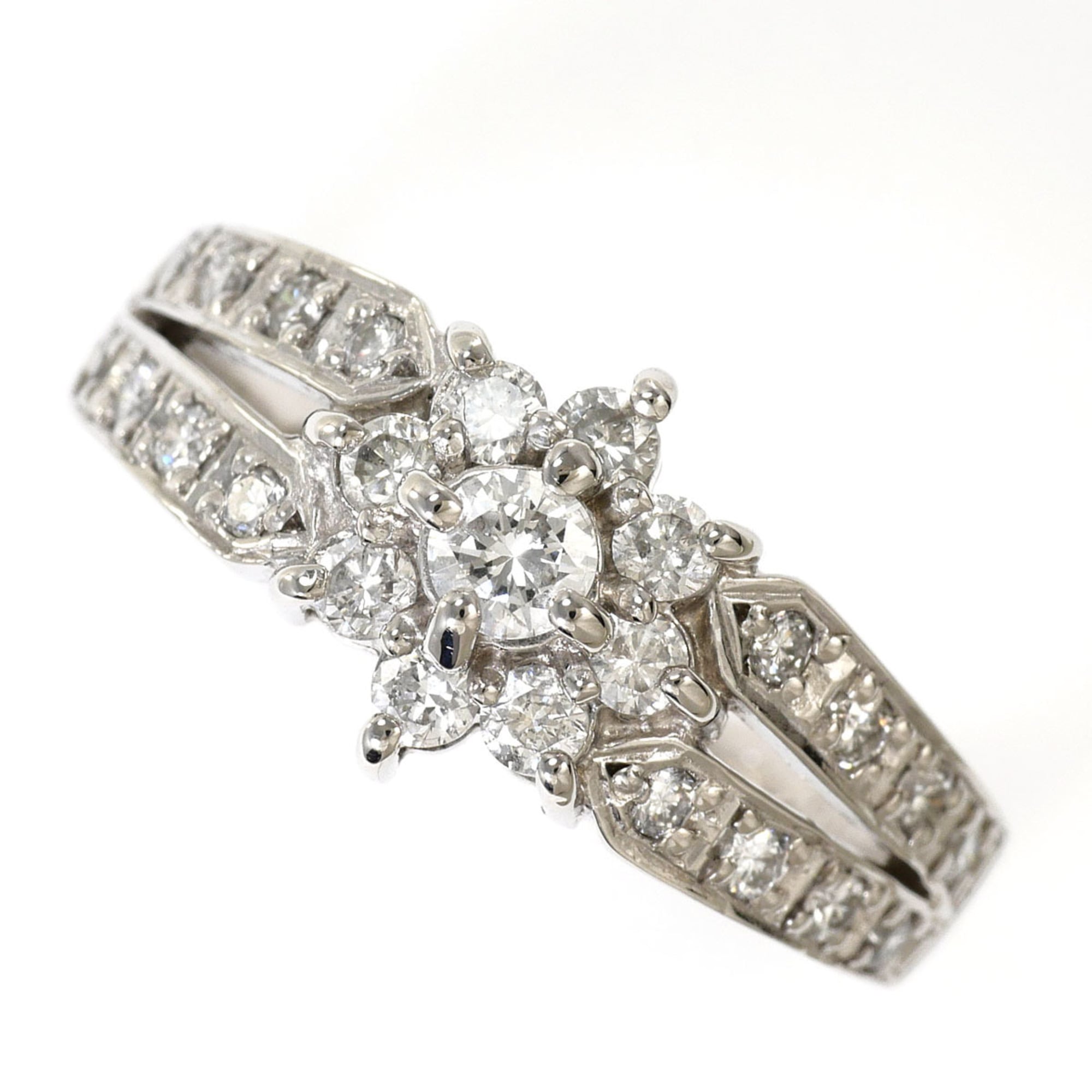 Unbranded White Gold White Gold (18K) Band Ring (Pre-Owned)