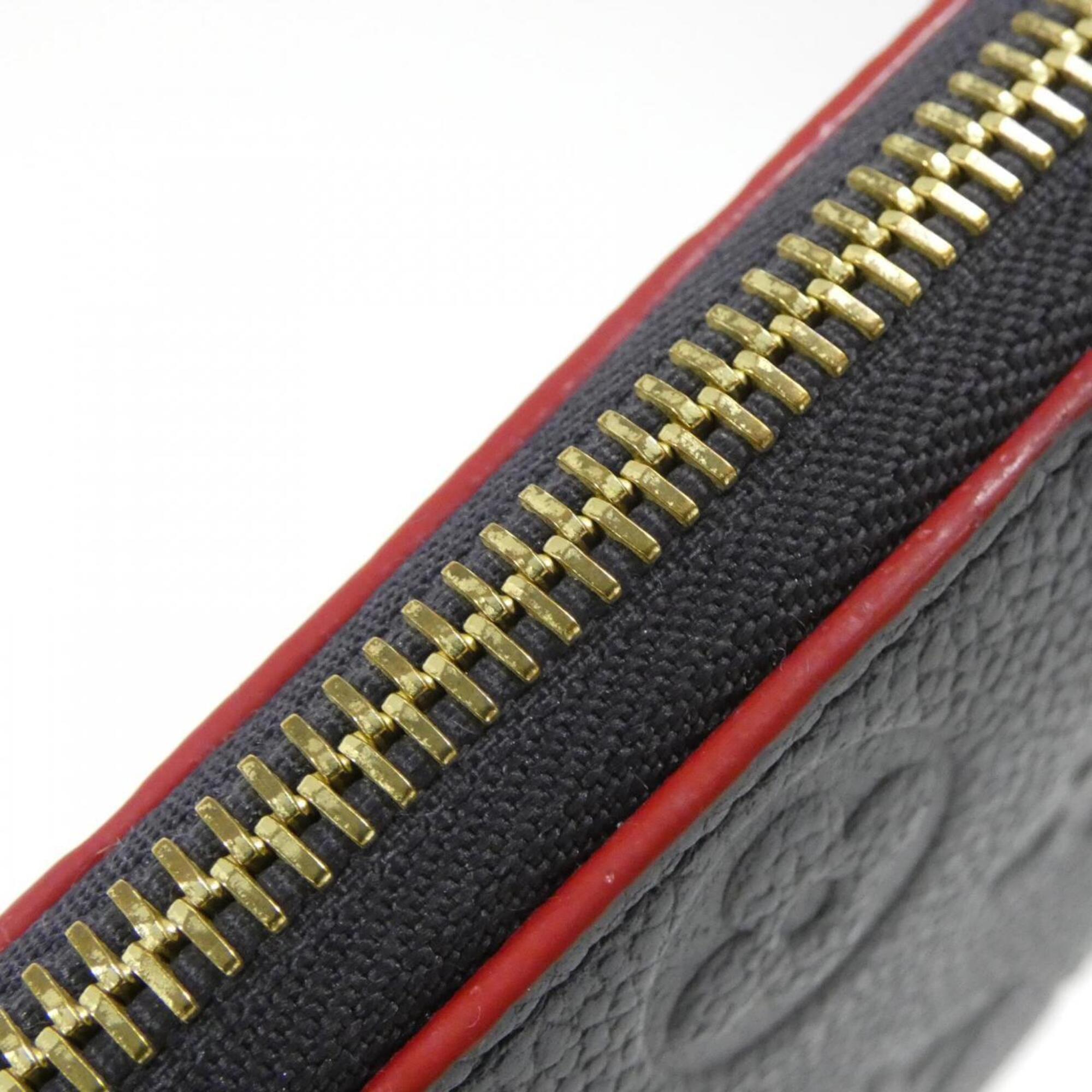 Louis Vuitton Marine Rouge Leather Long Wallet (Bi-Fold) (Pre-Owned)