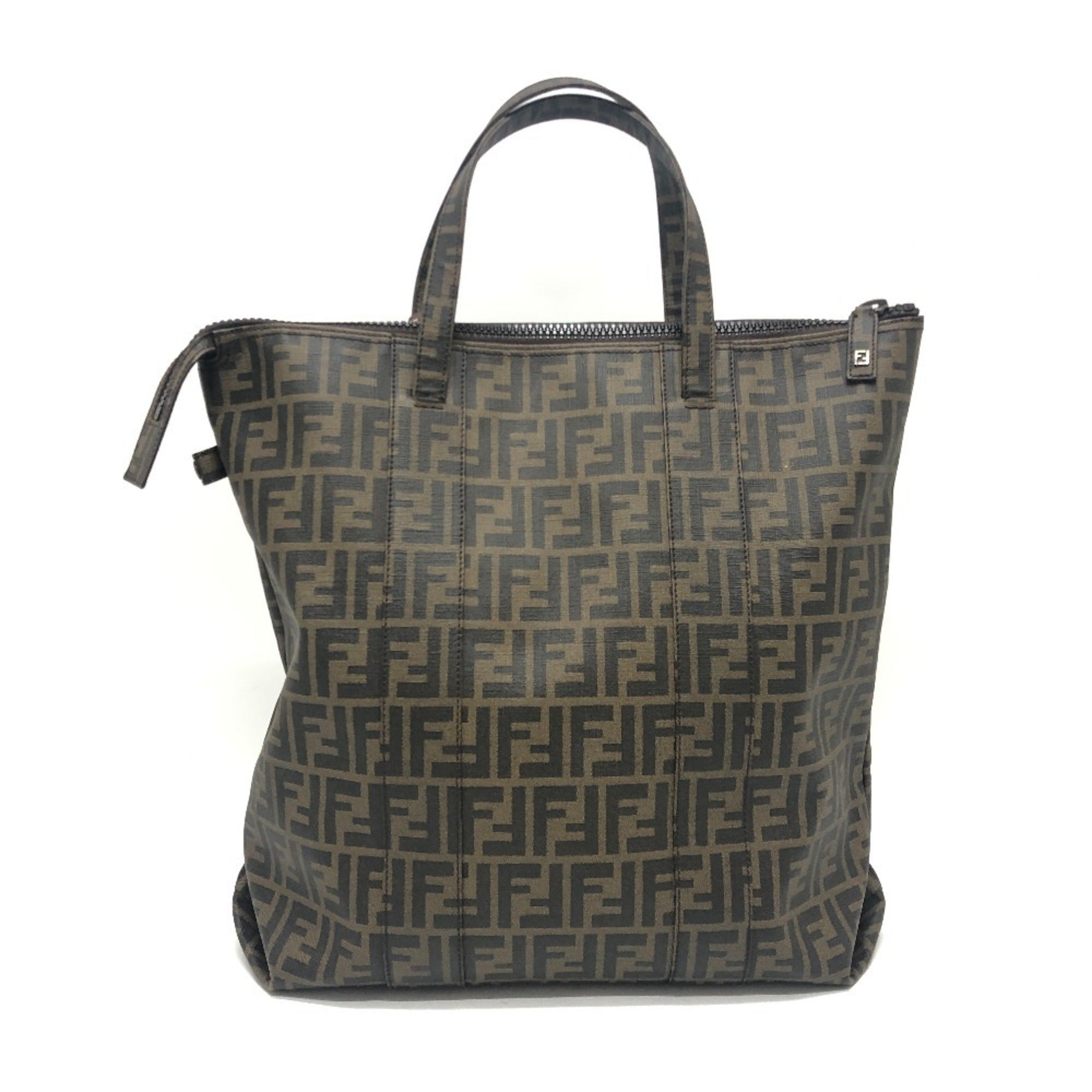 Fendi Brown Pvc Tote Bag (Pre-Owned)