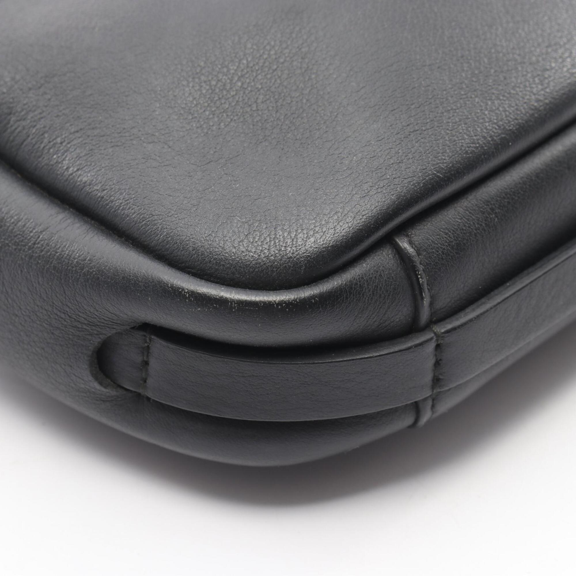 Balenciaga Black Leather Handbag Shoulder Bag (Pre-Owned)