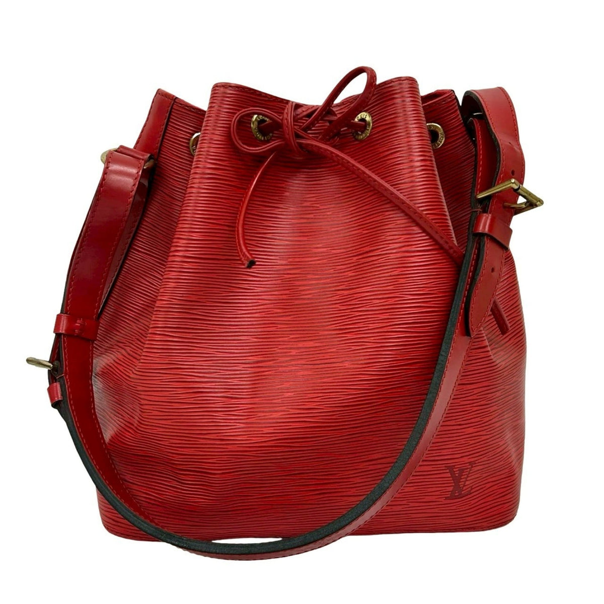 Louis Vuitton Red Color Epi Leather Shoulder Bag (Pre-Owned)