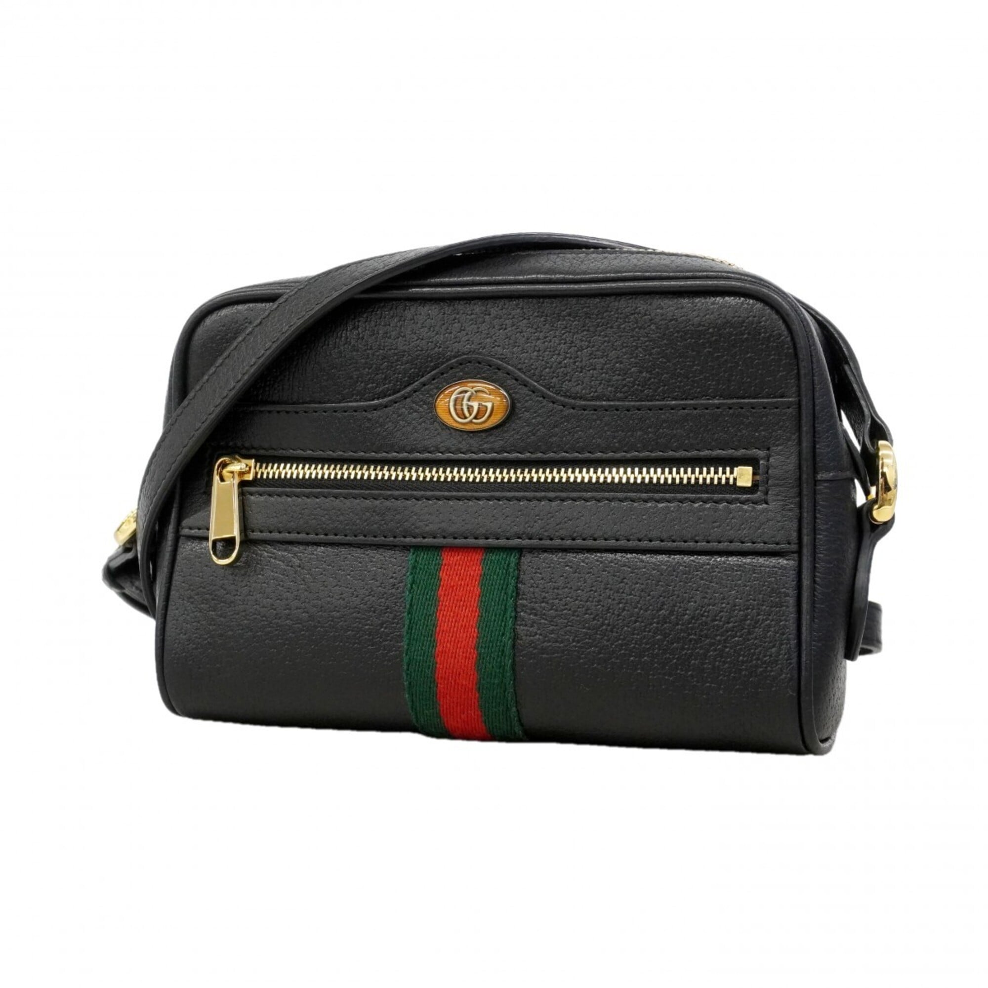Gucci Black Leather Shoulder Bag (Pre-Owned)