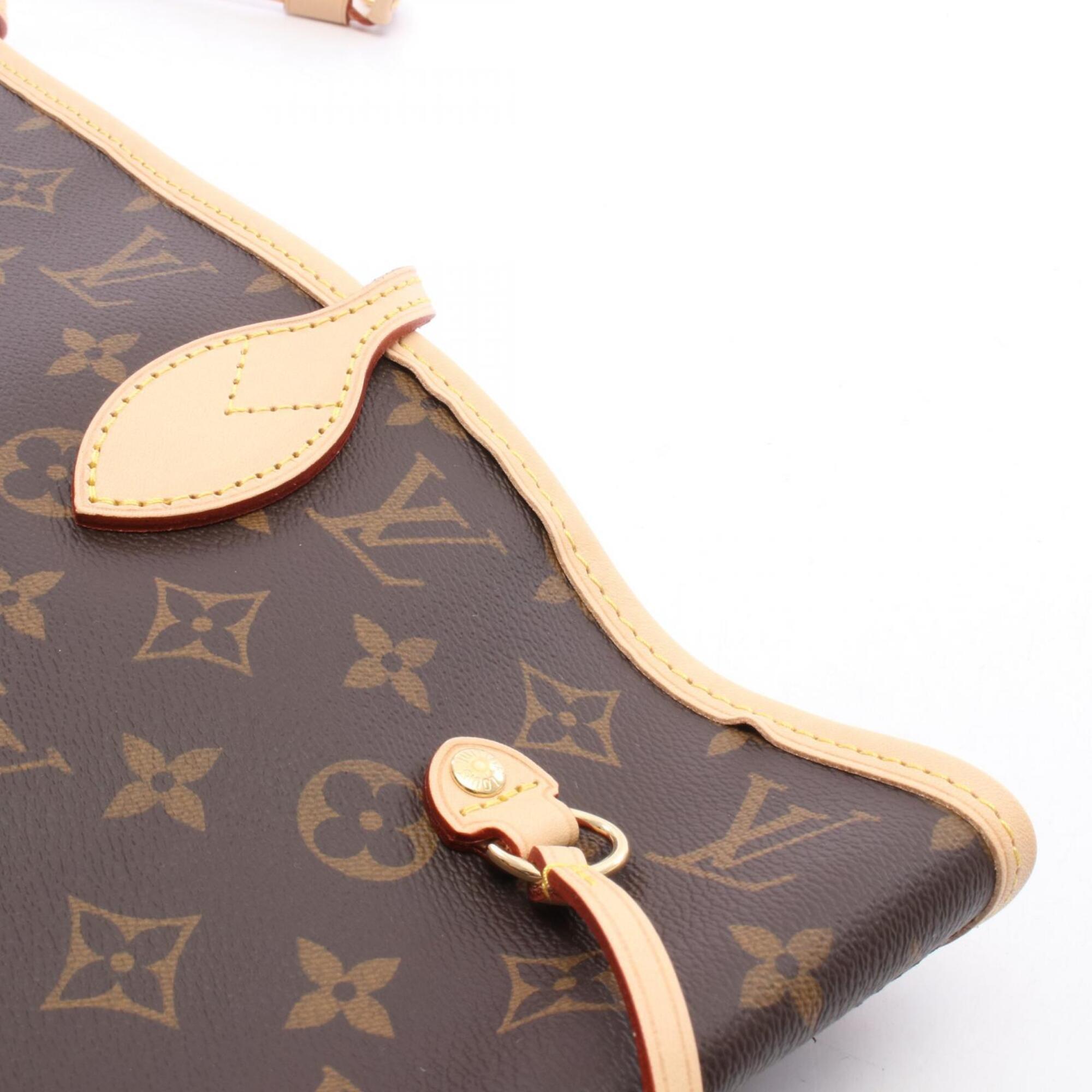 Louis Vuitton Brown Cerise Coated Canvas Leather Handbag Pouch Tote Bag (Pre-Owned)