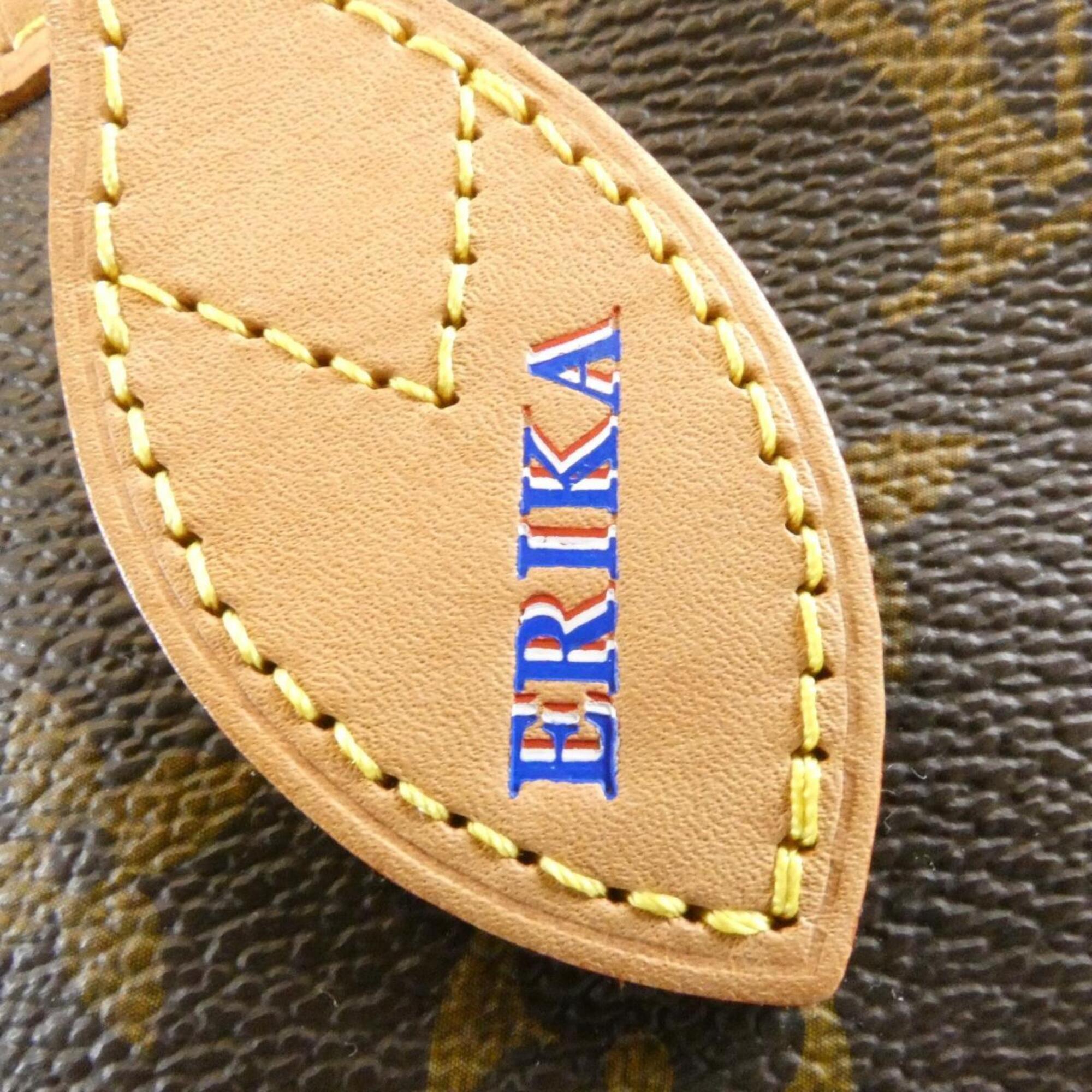 Louis Vuitton Marron Coated Canvas Handbag Pouch (Pre-Owned)