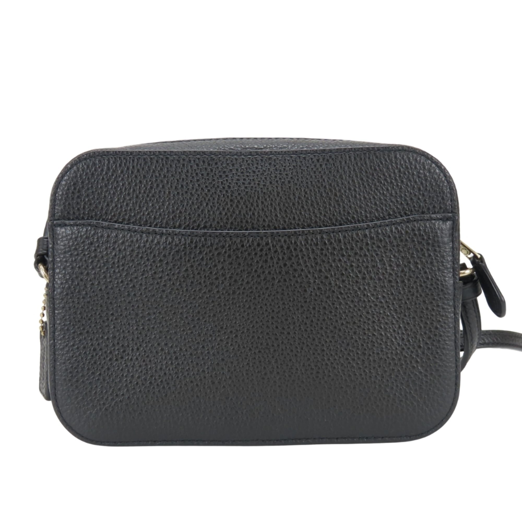 Coach Black Leather Pochette Shoulder Bag (Pre-Owned)