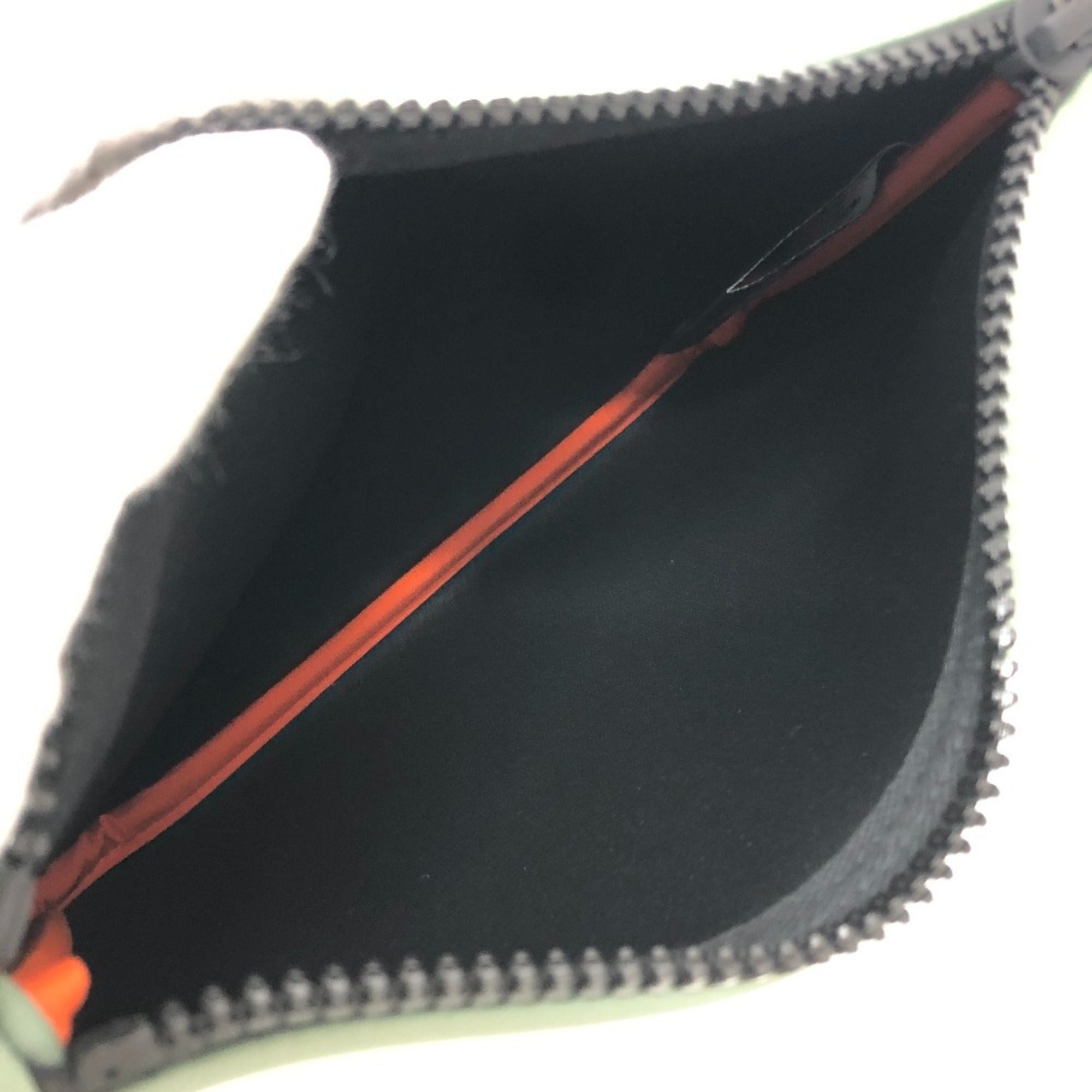 Hermes Khaki Nylon Handbag Pouch (Pre-Owned)