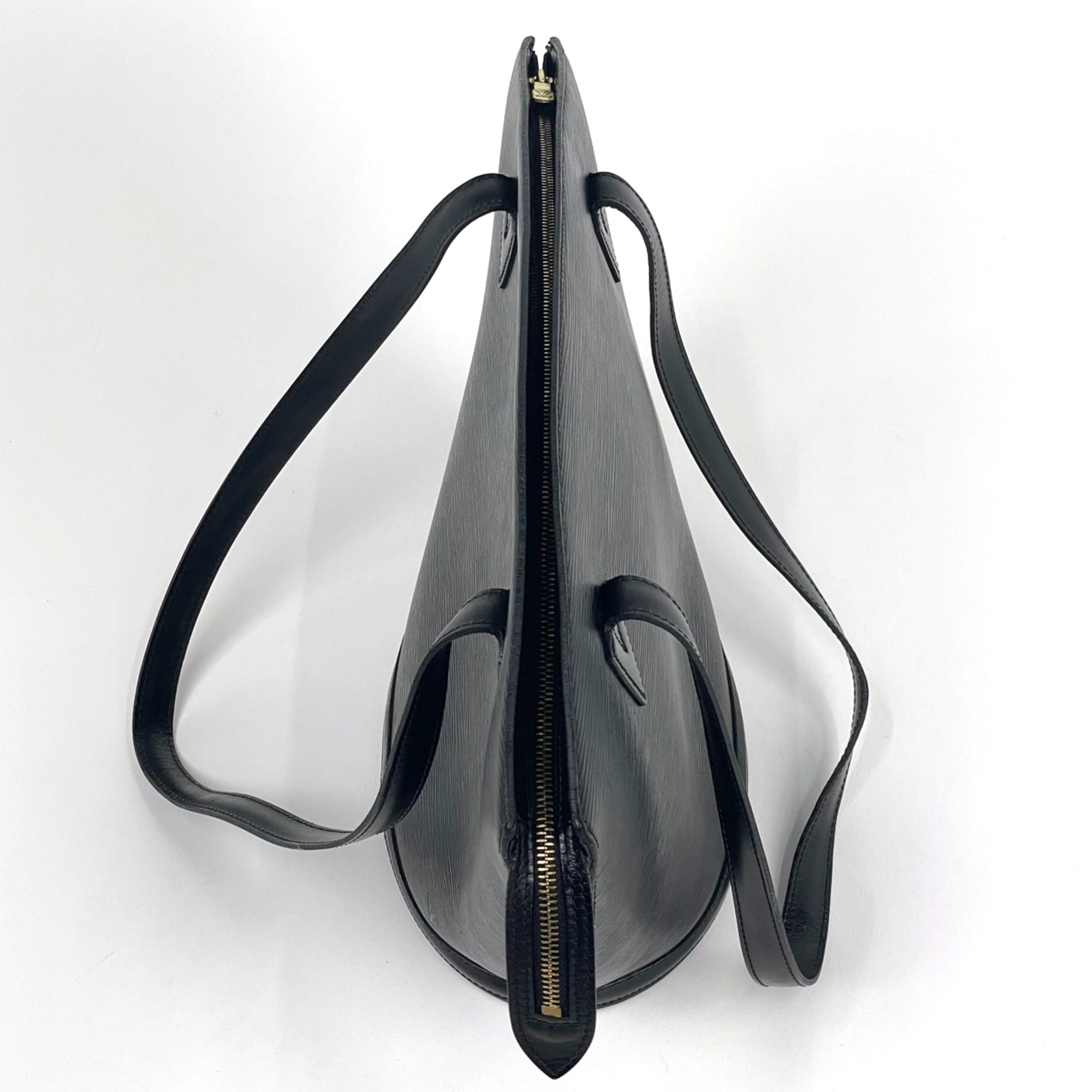 Louis Vuitton Black Noir Epi Leather Shoulder Bag Tote Bag (Pre-Owned)