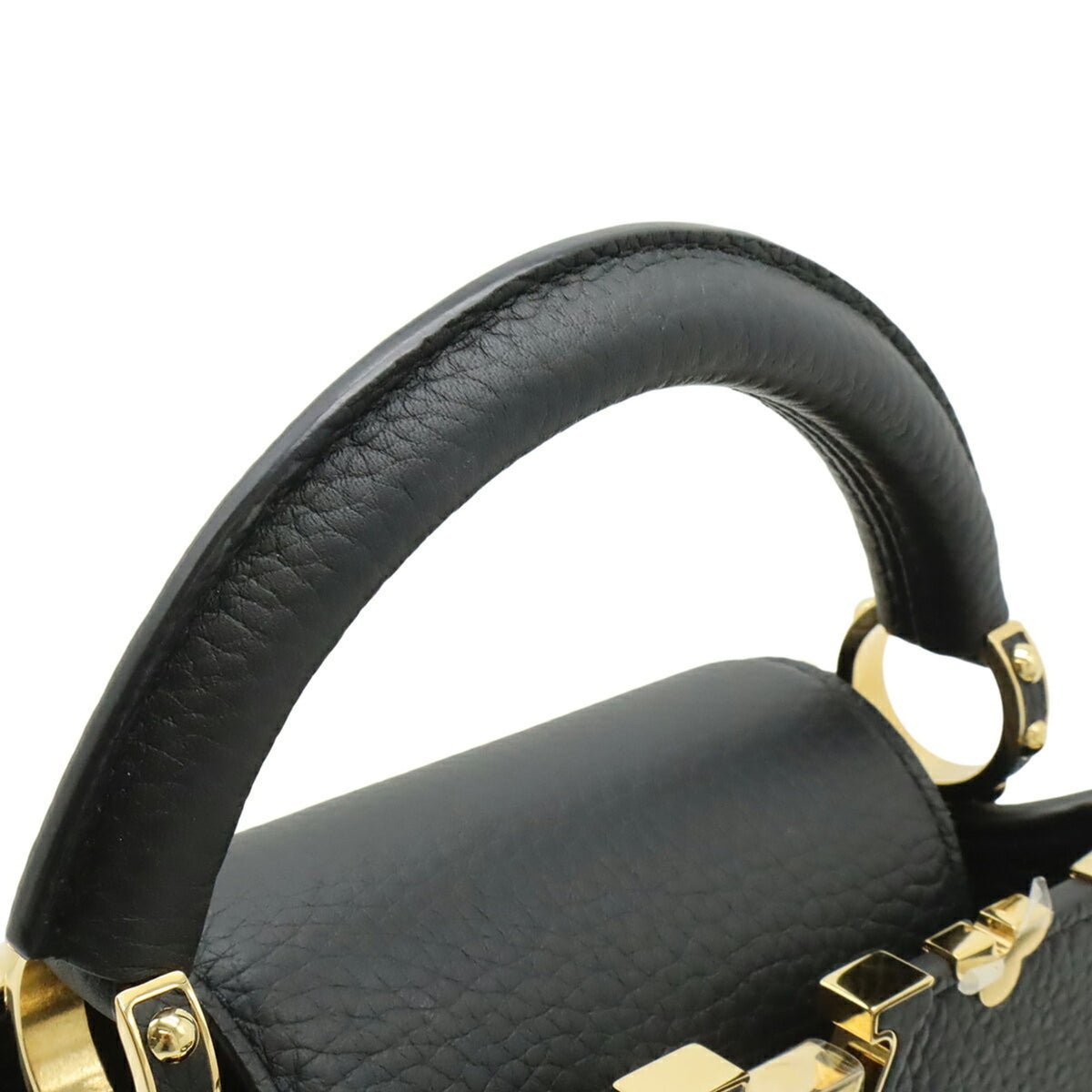 Louis Vuitton Black Noir Leather Handbag Shoulder Bag (Pre-Owned)