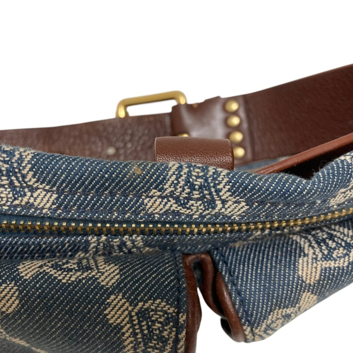 Celine Macadam Blue Denim Fanny Pack (Pre-Owned)