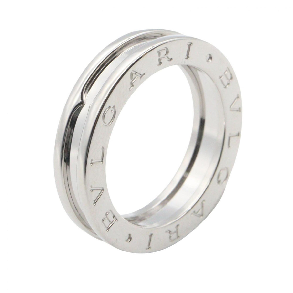 Bvlgari Silver White Gold (18K) Band Ring (Pre-Owned)