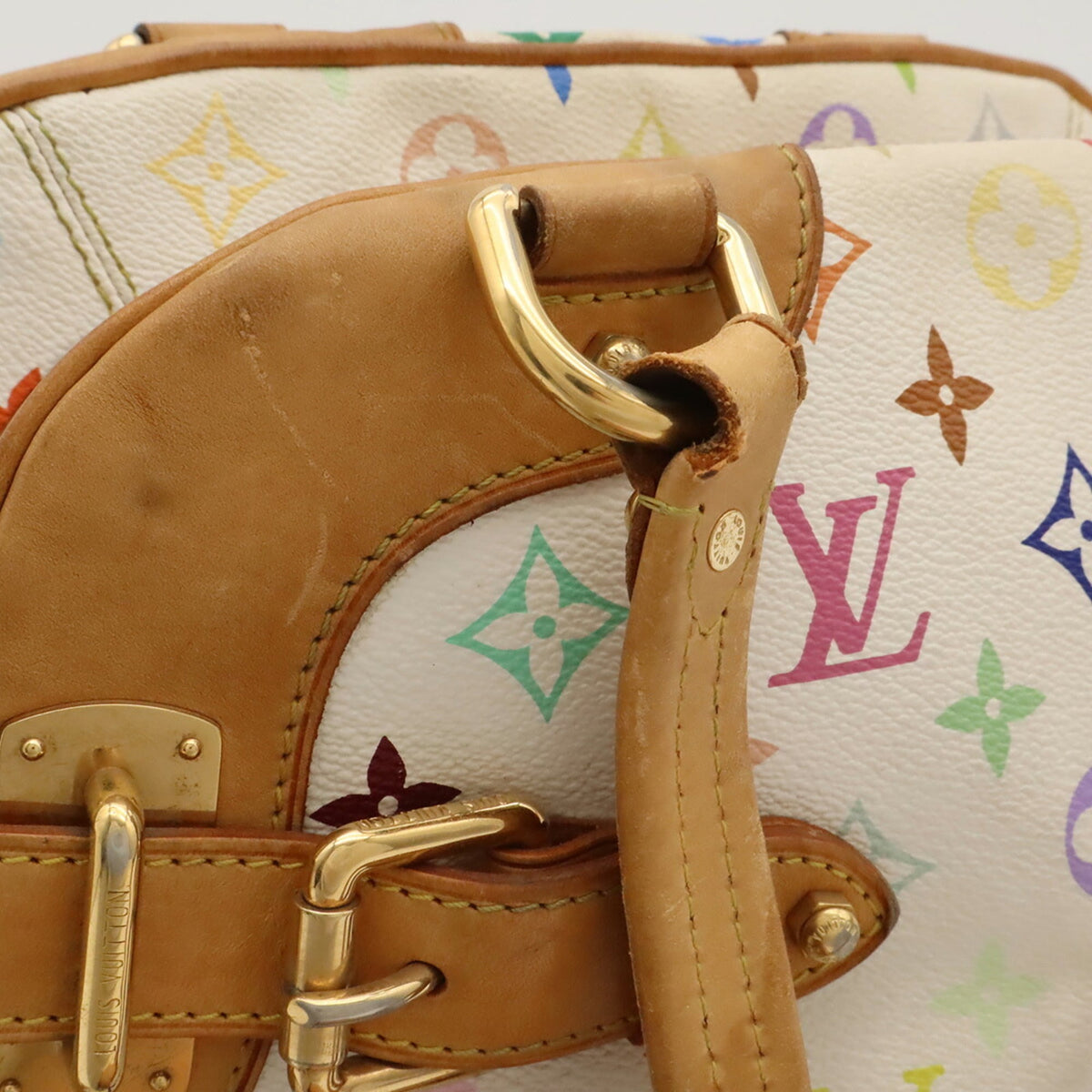 Louis Vuitton Monogram Multicolore Blanc Monogram Multicolore Handbag Shoulder Bag (Pre-Owned)