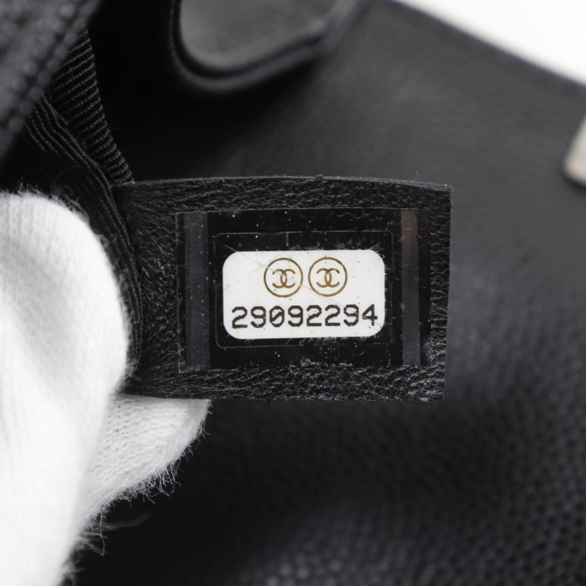 Chanel Boy Chanel Black Grained Calfskin Shoulder Bag (Pre-Owned)