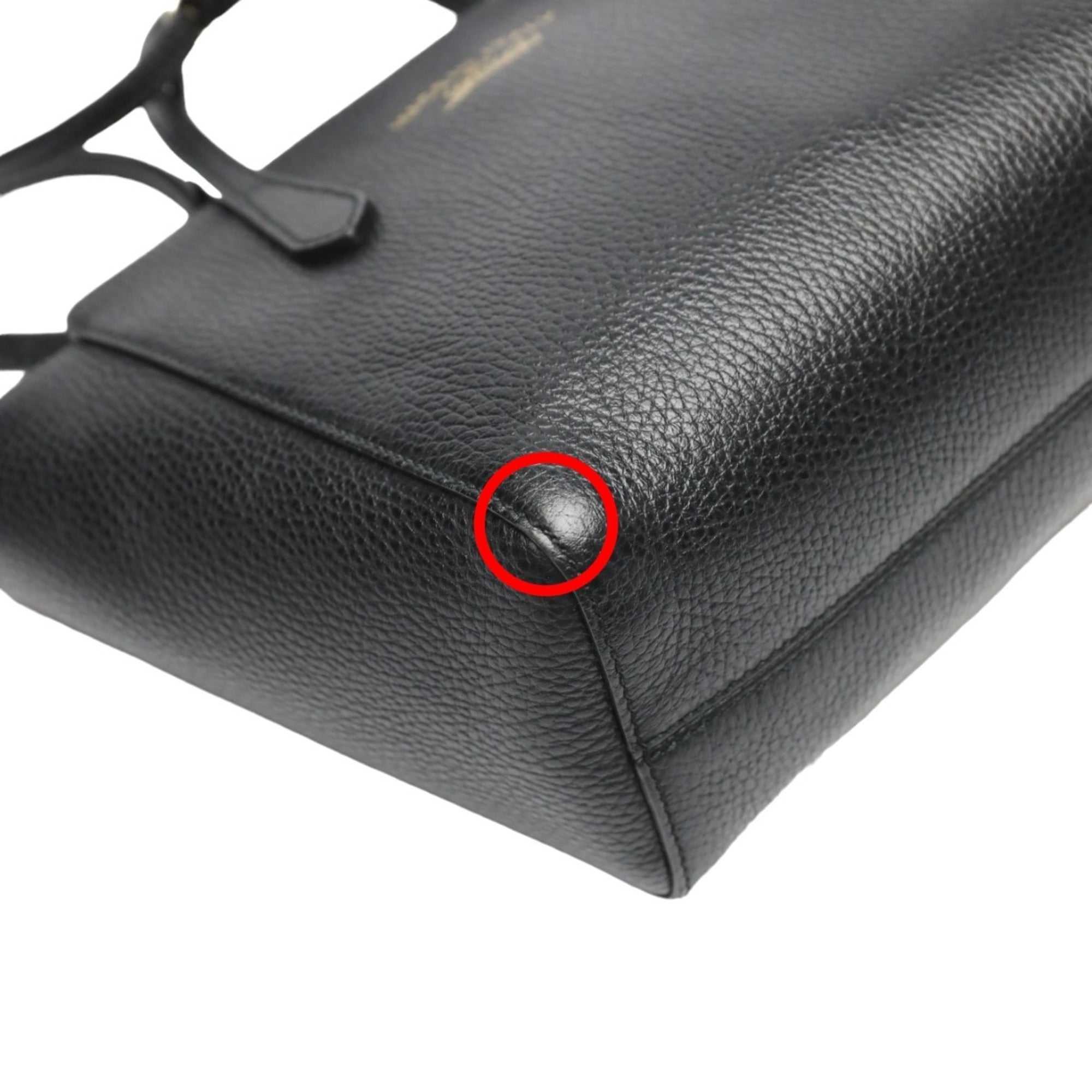 Gucci Black Leather Tote Bag (Pre-Owned)